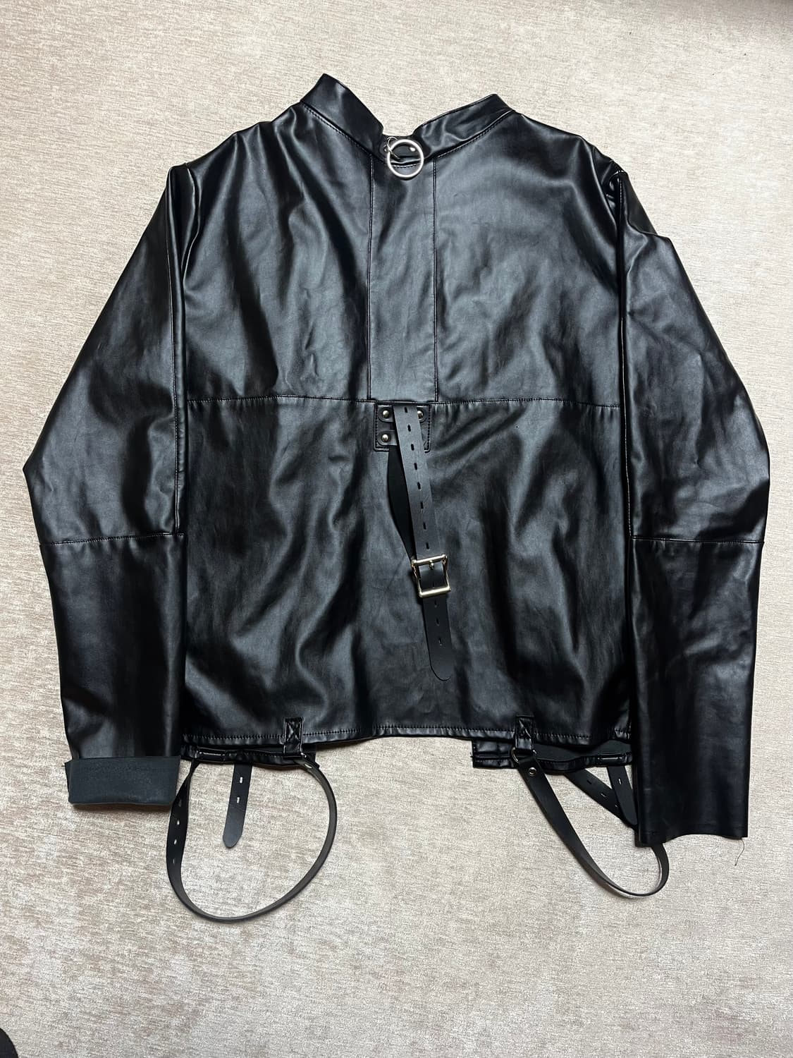 빈티지 블랙 레더 스트랩 자켓 / 하네스 디테일  상품이미지2