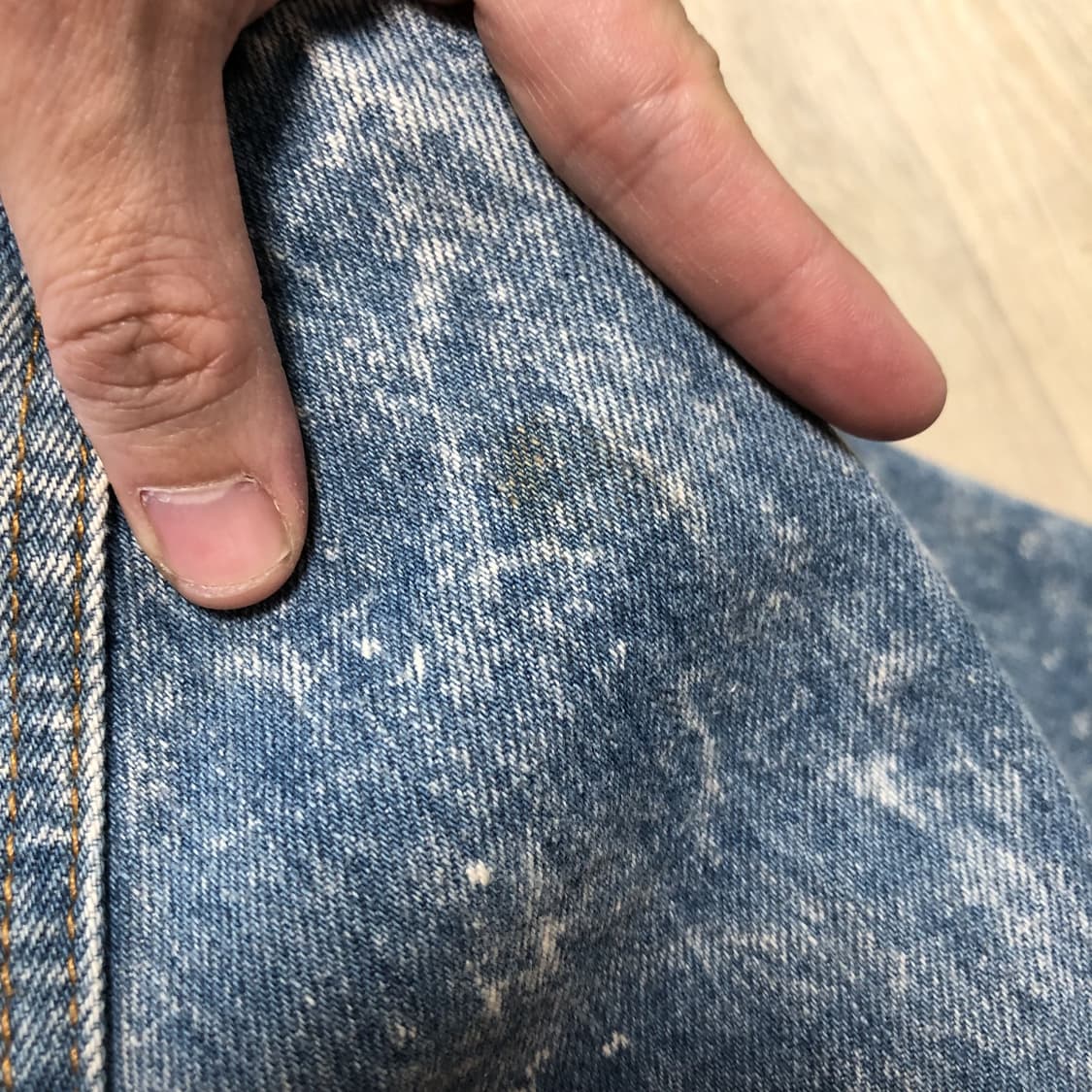 (M) 리바이스 Levi's 72334 연청 블리치드 디테일 데님 자켓 상품이미지7