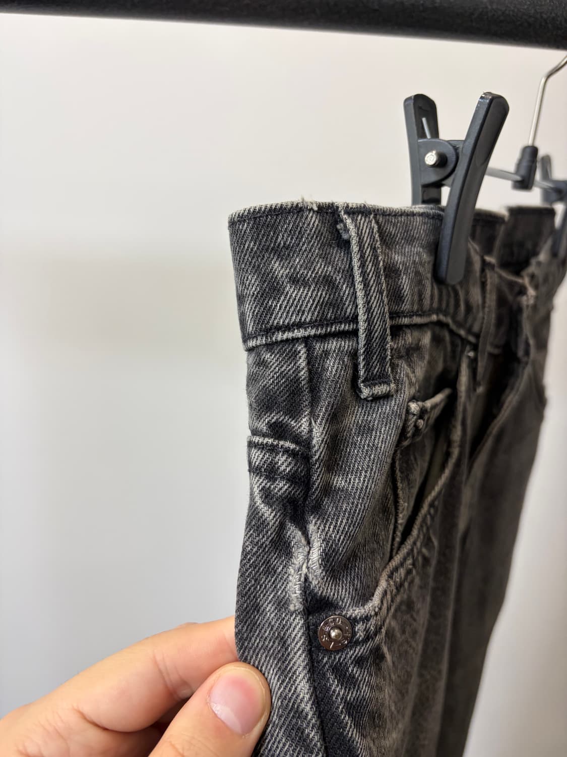 (30) 90s levis505 오렌지탭 흑청 데님팬츠 상품이미지5