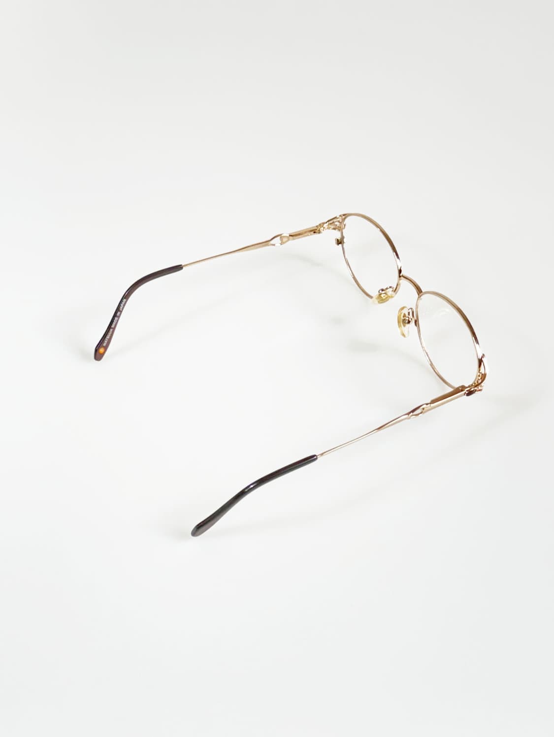 90s 일본제 MATSUDA 골드 오벌 메탈 프레임 빈티지 안경 상품이미지5