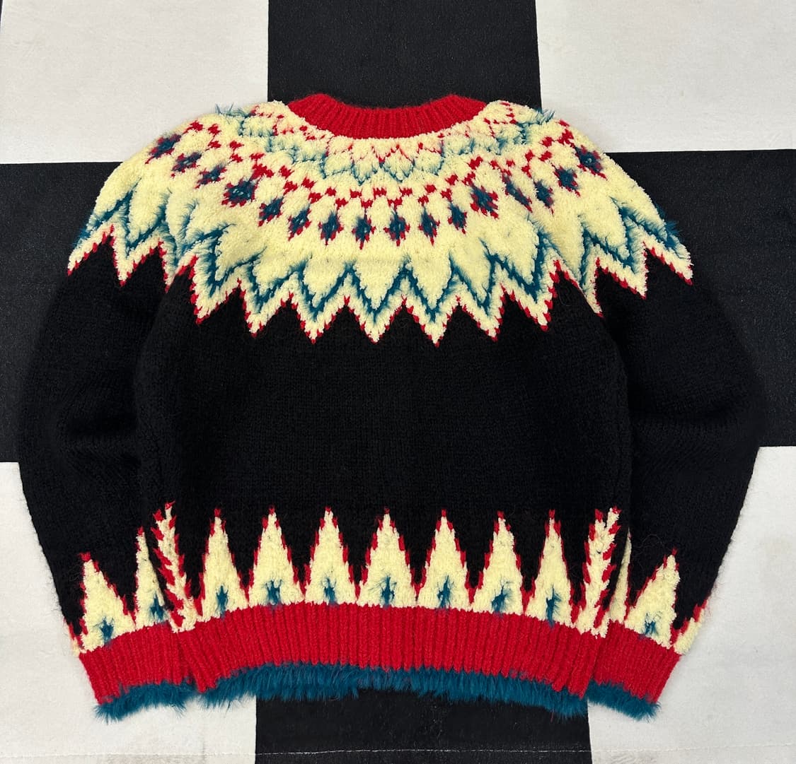 Fuzzy Terry Nordic Cardigan (Black)새상품 상품이미지4