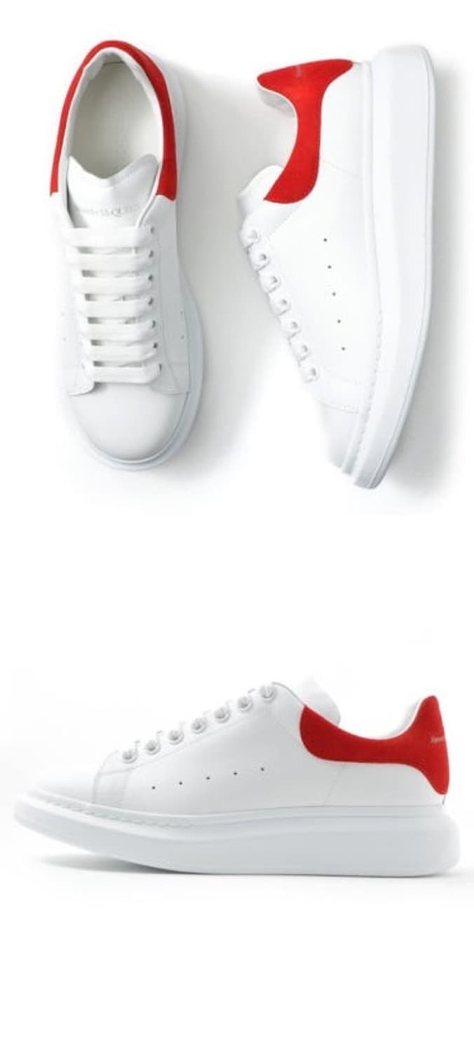 정품) 알렉산더맥퀸 오버솔 스니커즈 레드 상품이미지1