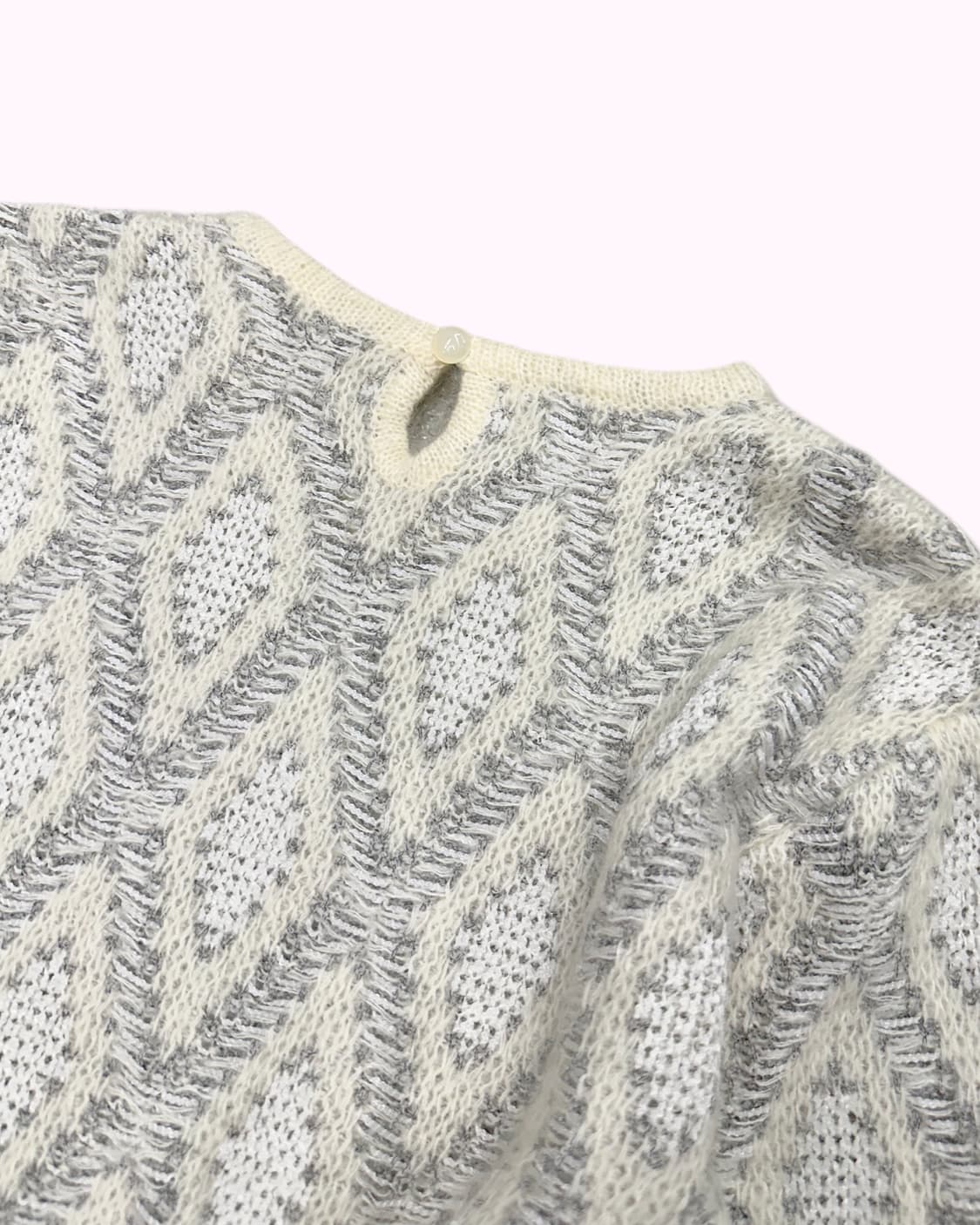 hairy wool pattern crop knit 상품이미지5