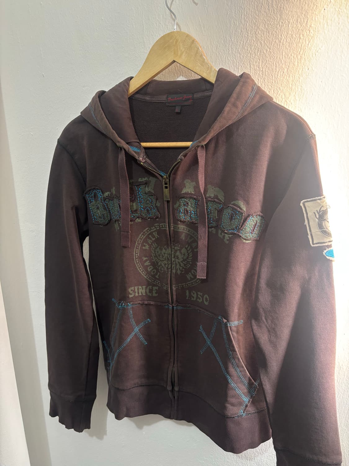 Buckaroo Y2k Brown Hood Zip-Up 상품이미지4