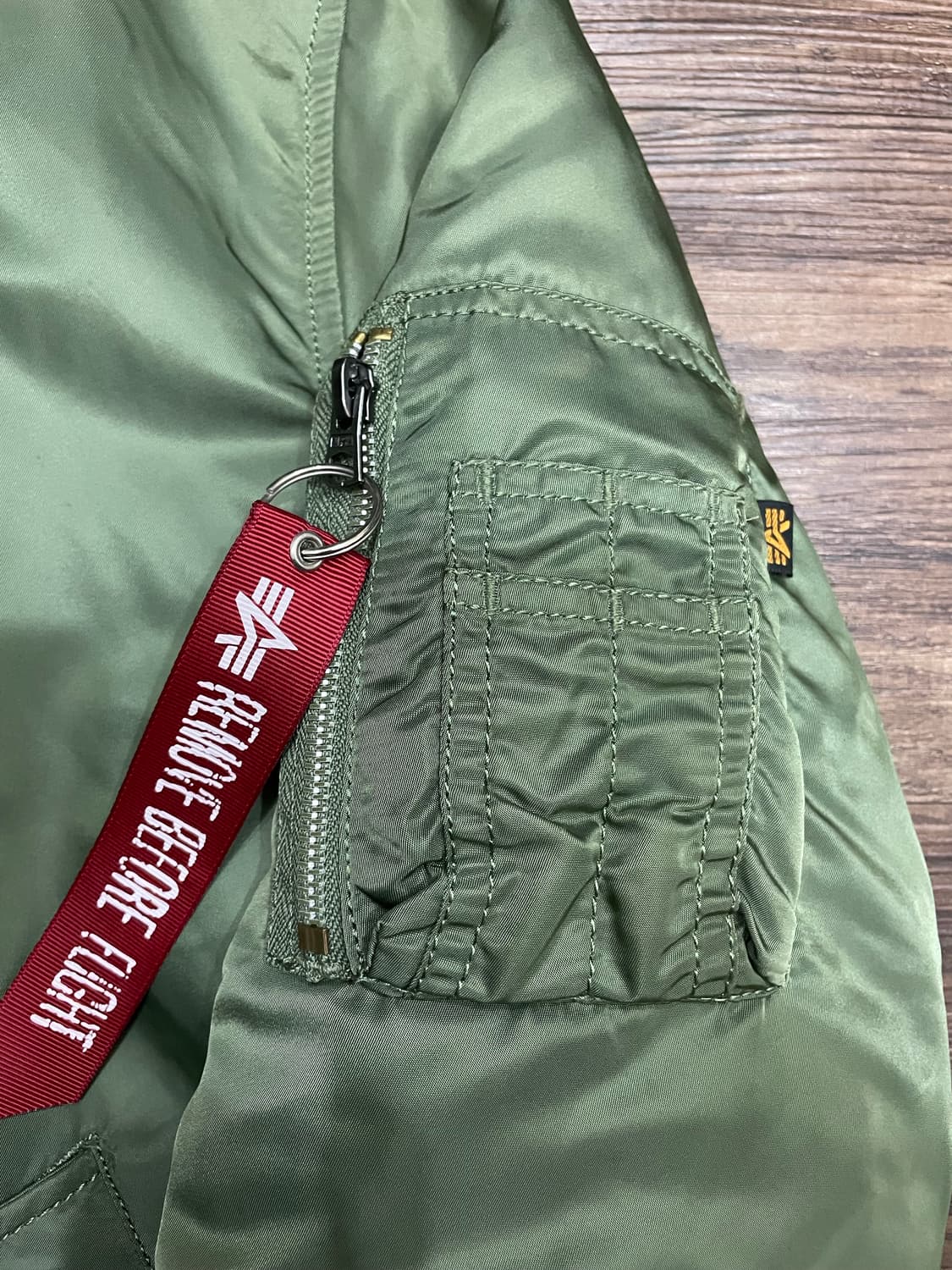 알파인더스트리 ma-1 마원 항공점퍼 세이지 상품이미지4