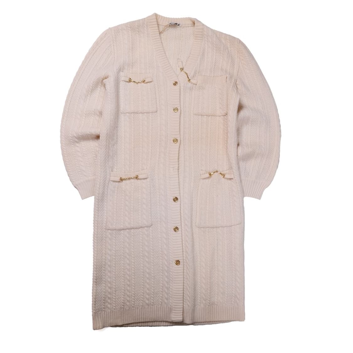 셀린느 Celine Wool Gold Button Cardigan 상품이미지1