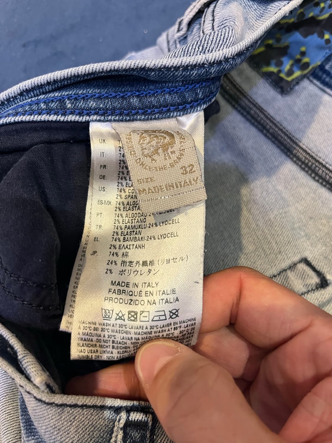 디젤 슬림 캐럿 핏 데님(이탈리아제) 상품이미지6