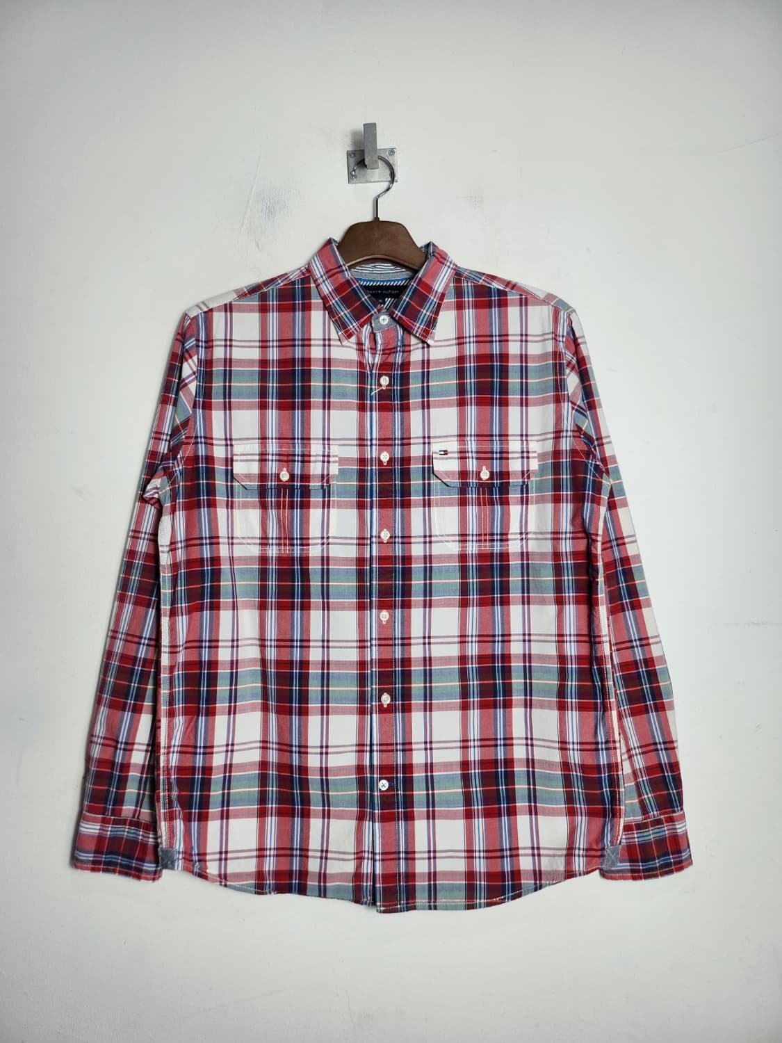 M 타미힐피거 빈티지핏 체크셔츠 상품이미지1