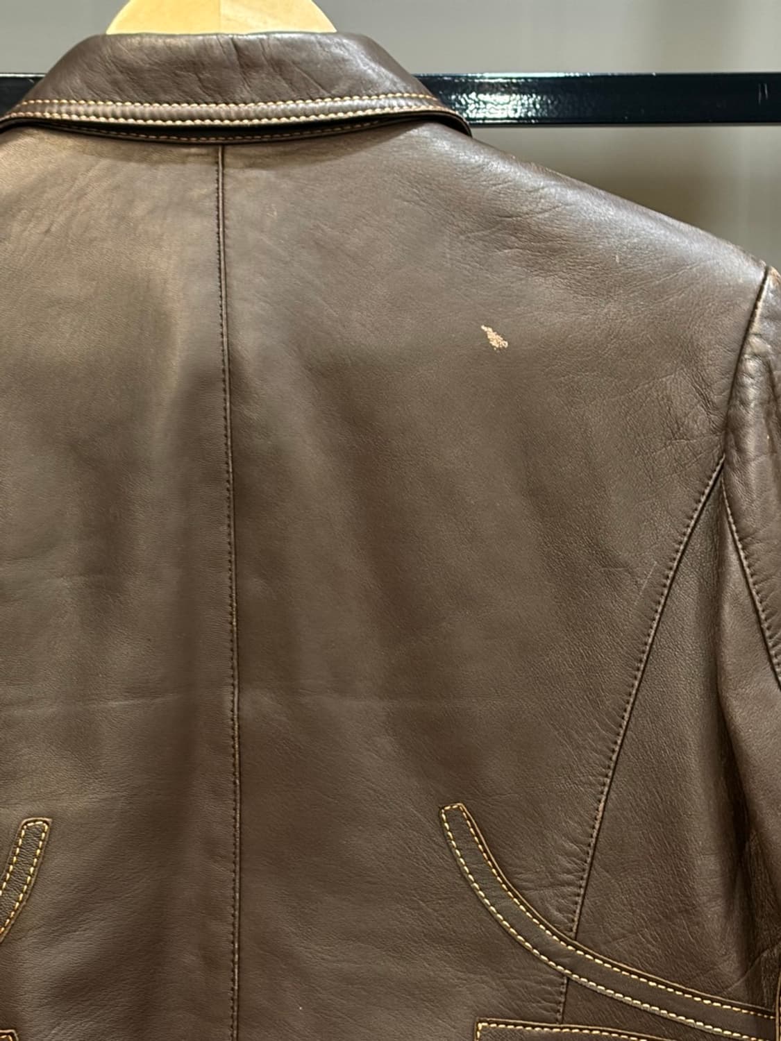 (66) 빈티지 여성 송치 디테일 양가죽 웨스턴 자켓 12.9  상품이미지7