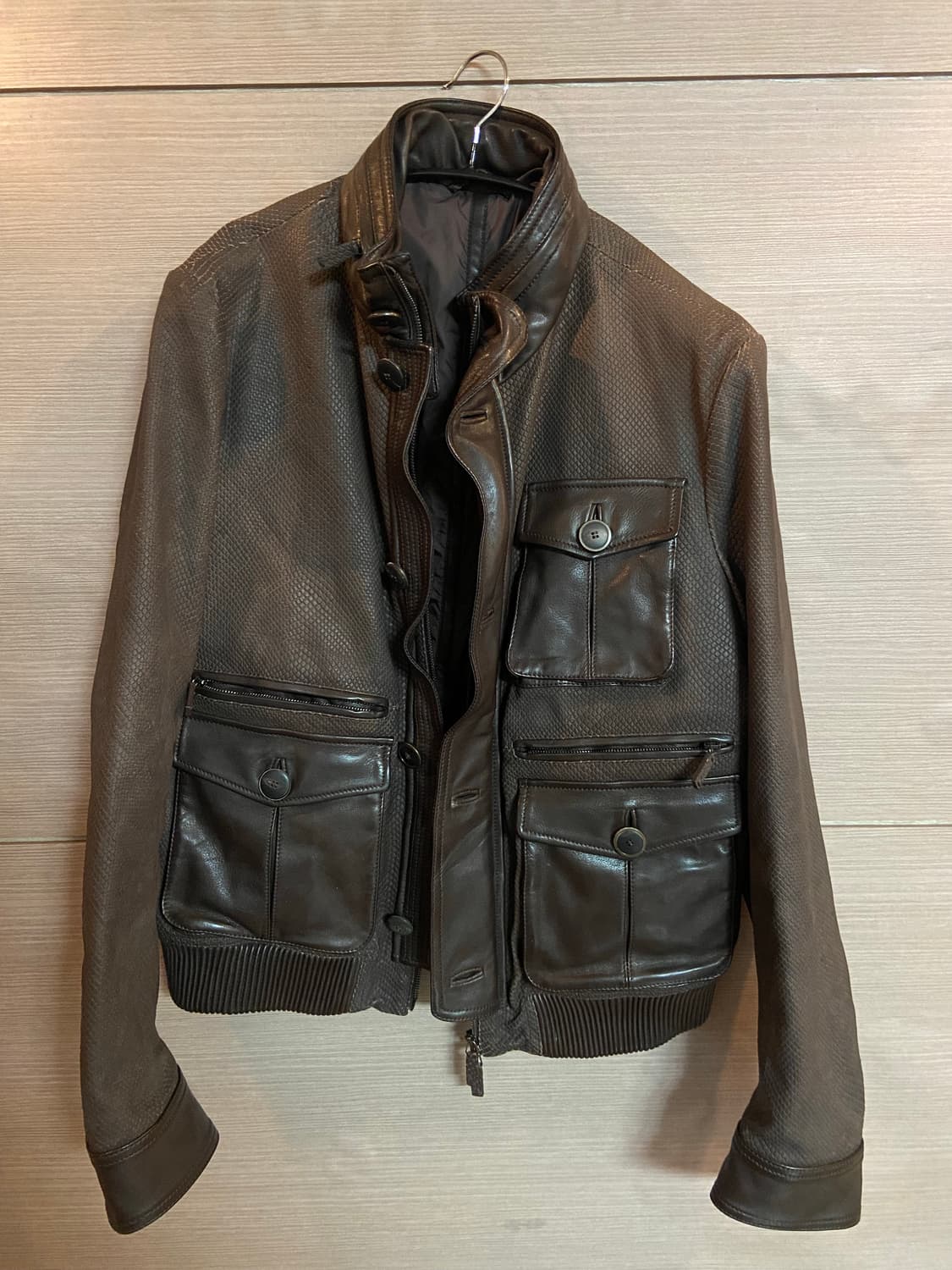 조르지오 아르마니 레더 자켓 가죽 상품이미지1