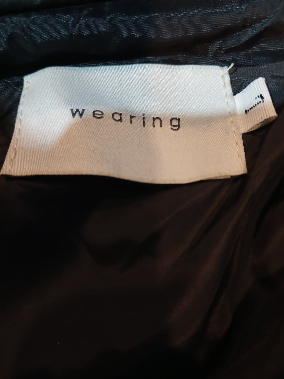 (L,100)wearing 웨어링 남성 웰론 숏패딩 블랙 상품이미지6