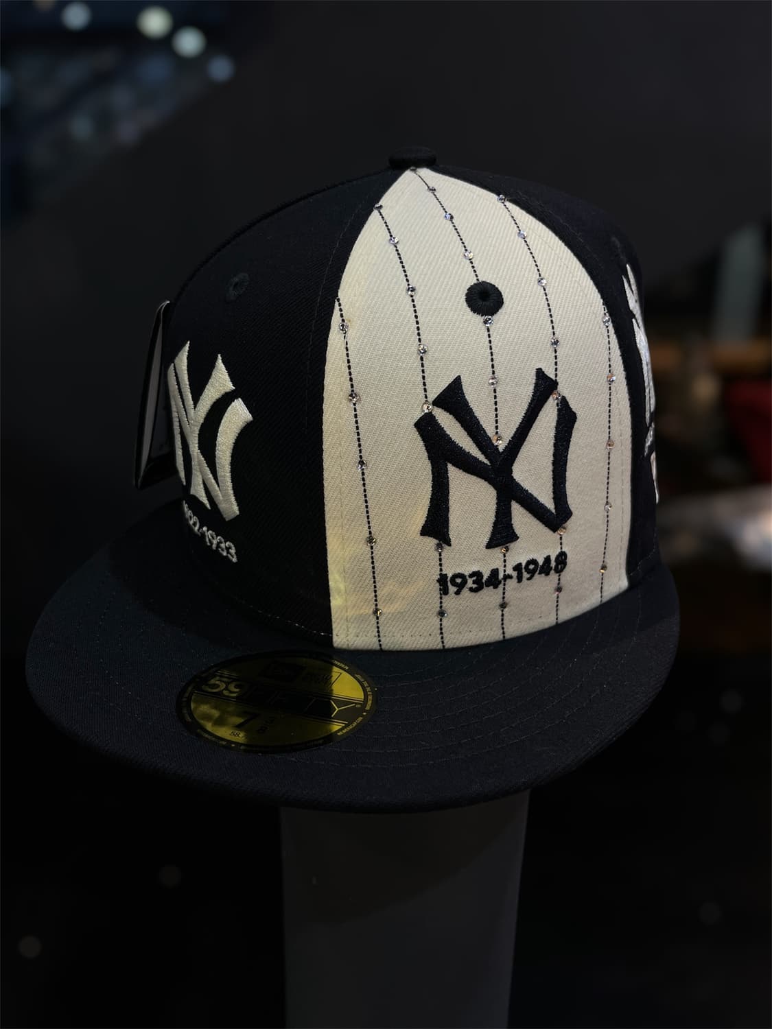 뉴에라 양키스 타임라인 스노우 라인스톤 커스텀 상품이미지3