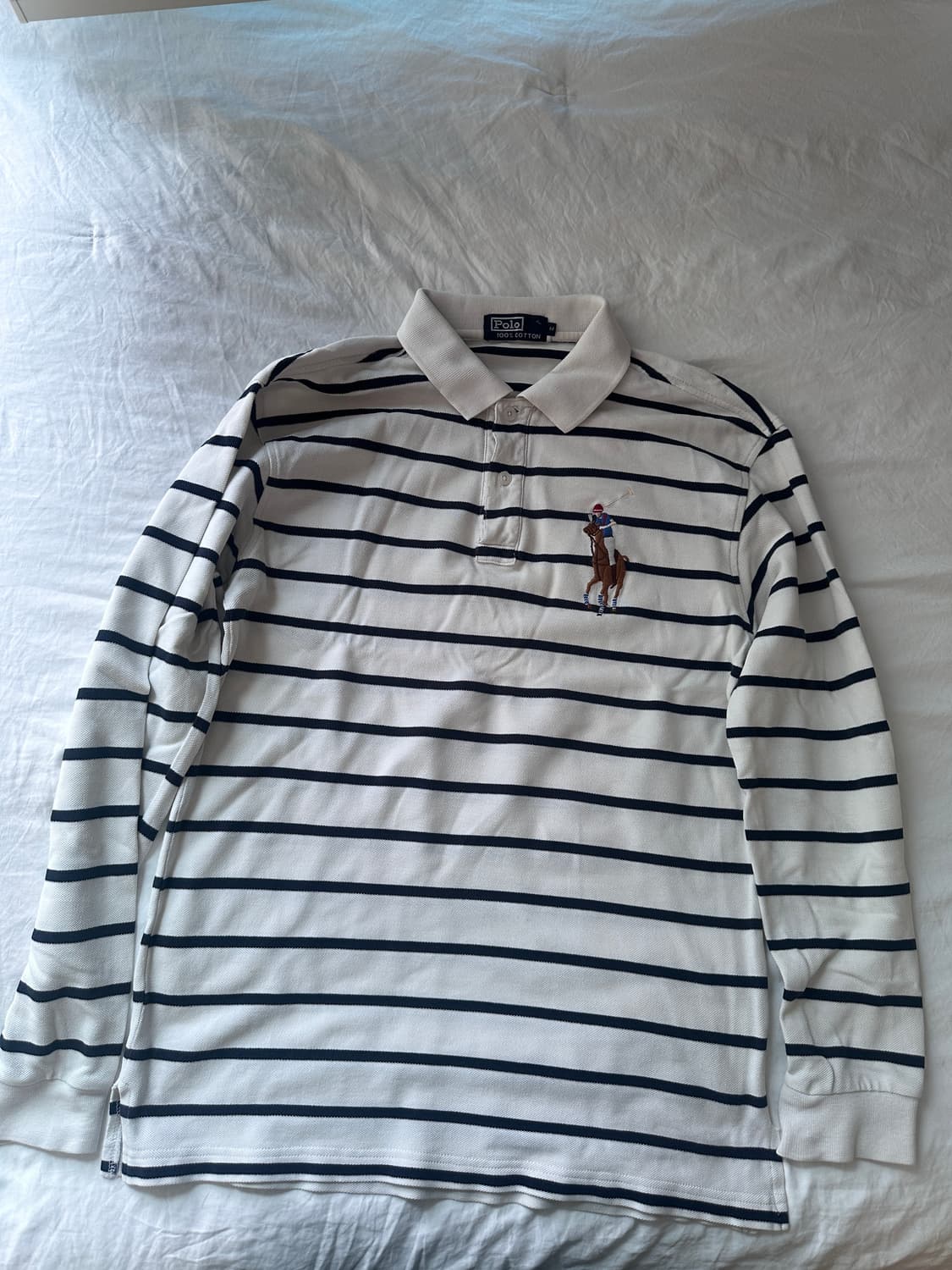 폴로랄프로렌 빅포니 럭비 스트라이프 카라 티 상품이미지1