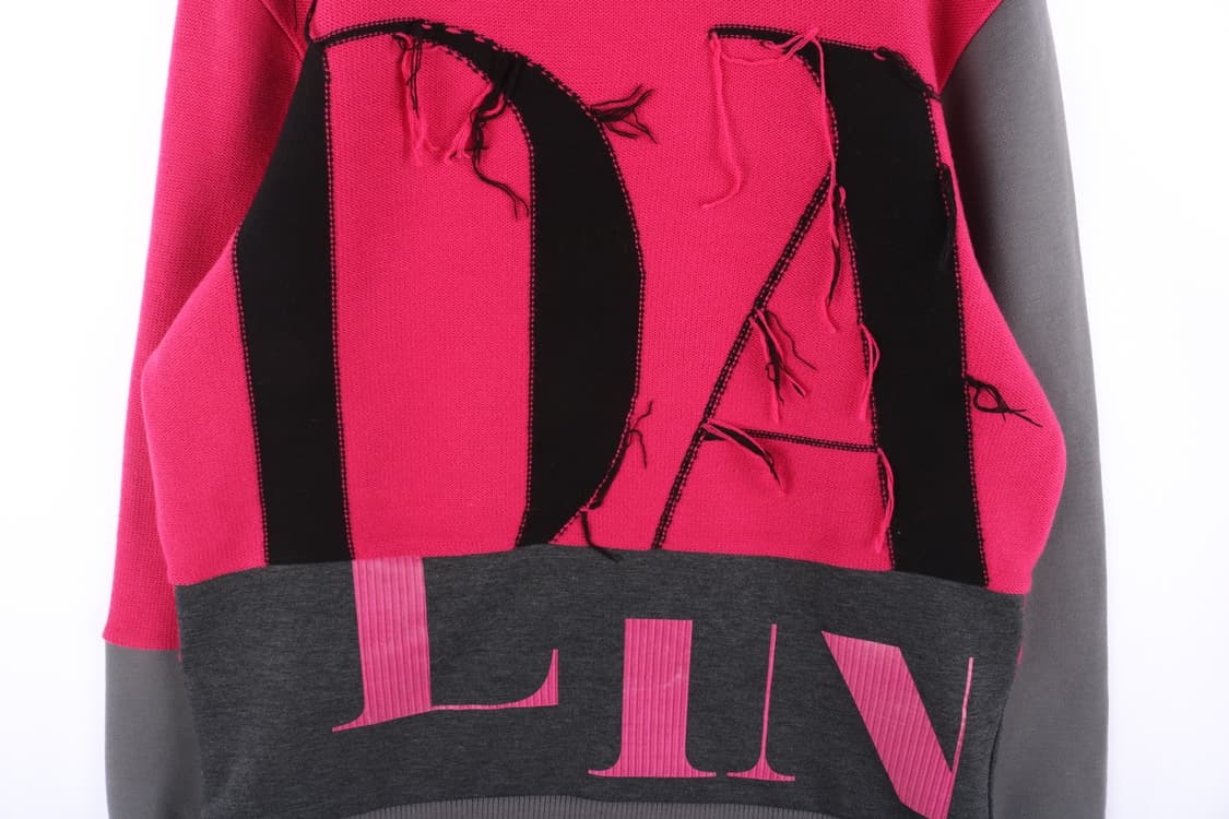 [100] 시스템옴므 울 니트 콤비 맨투맨 상품이미지3