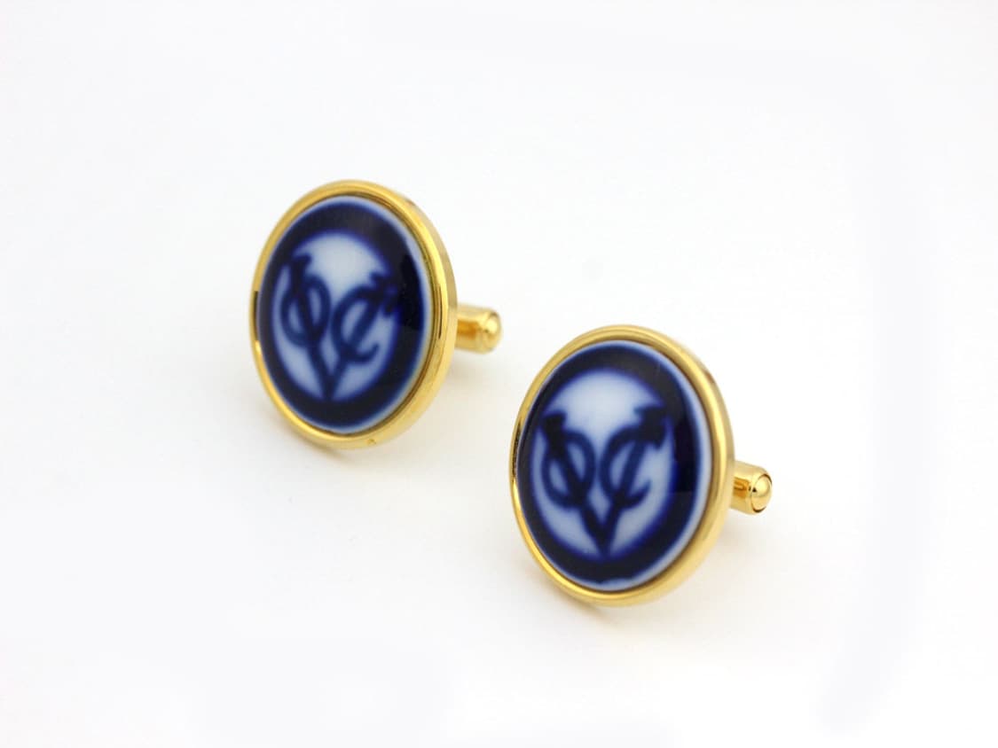 아리타 도자기 A등급 4.7cm 일본 넥타이핀 커프스 세트 상품이미지4