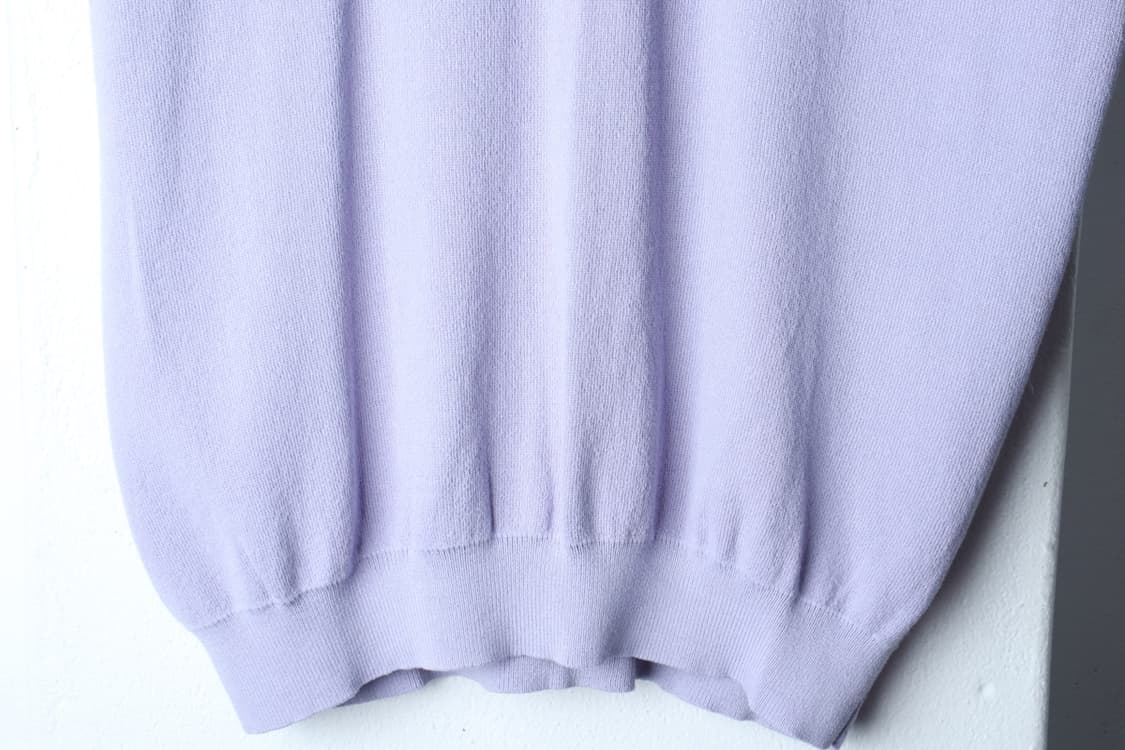 (L-XL) 수아레 반팔 카라 티셔츠 니트 퍼플 무지 놈코어-H33034 상품이미지4
