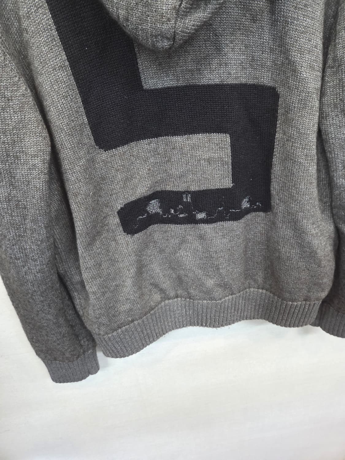 푸부 후부 올드스쿨 빈티지 스케이드보드 니트 후드집업 L 상품이미지9