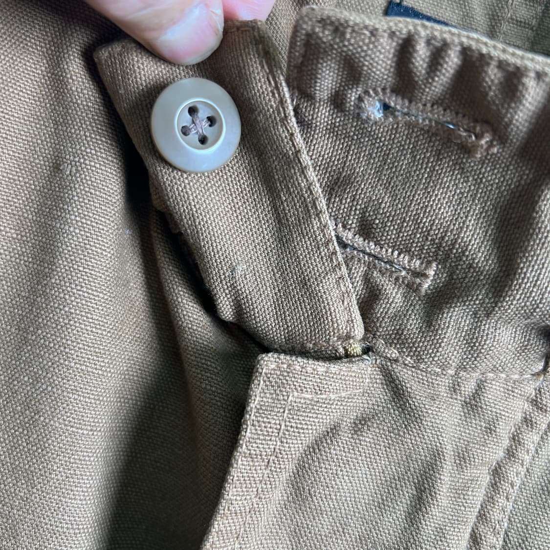 네버씬띵 브라운 멀티 포켓 코튼 자켓 M 상품이미지8