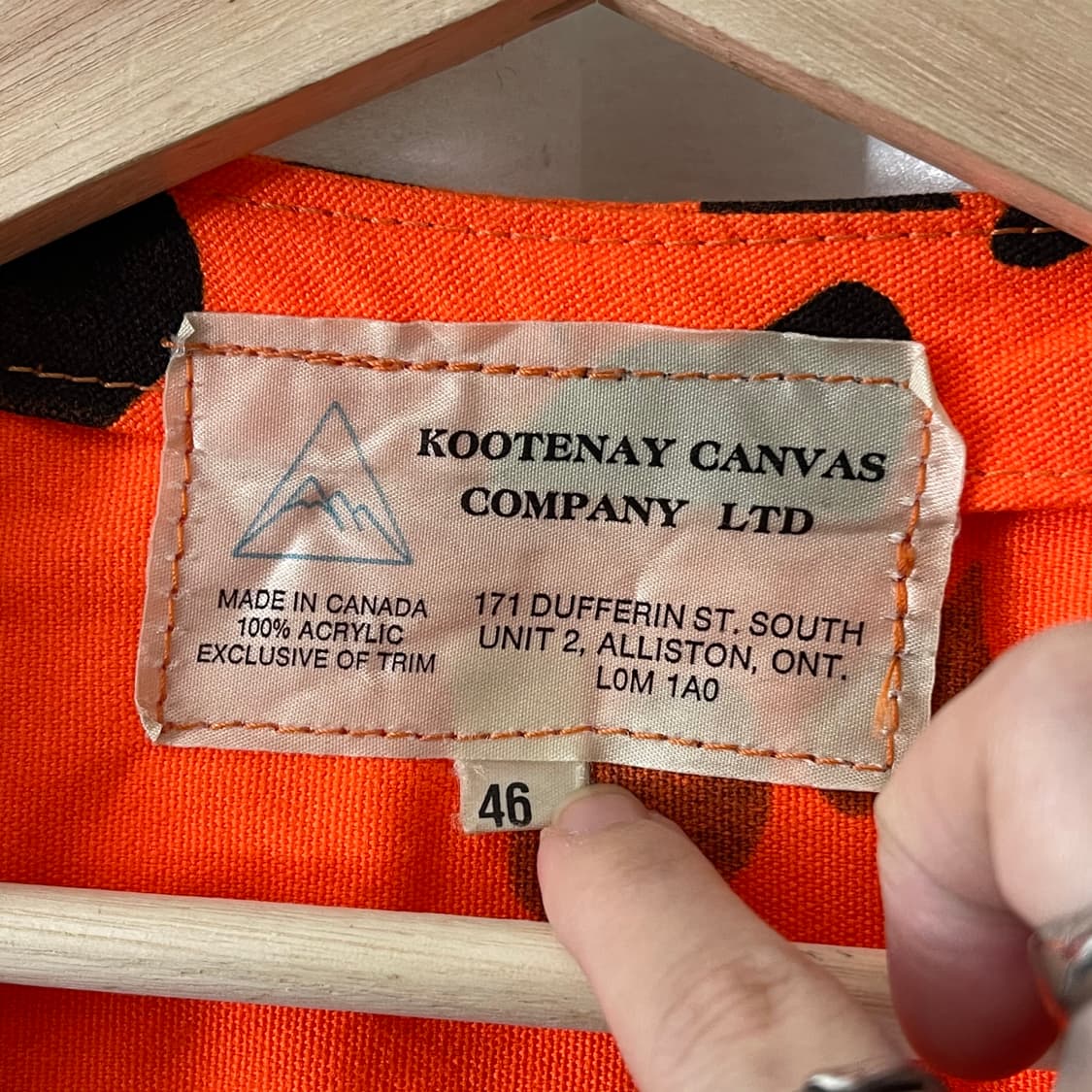 오렌지 독개구리 패턴 테크웨어 조끼 상품이미지10