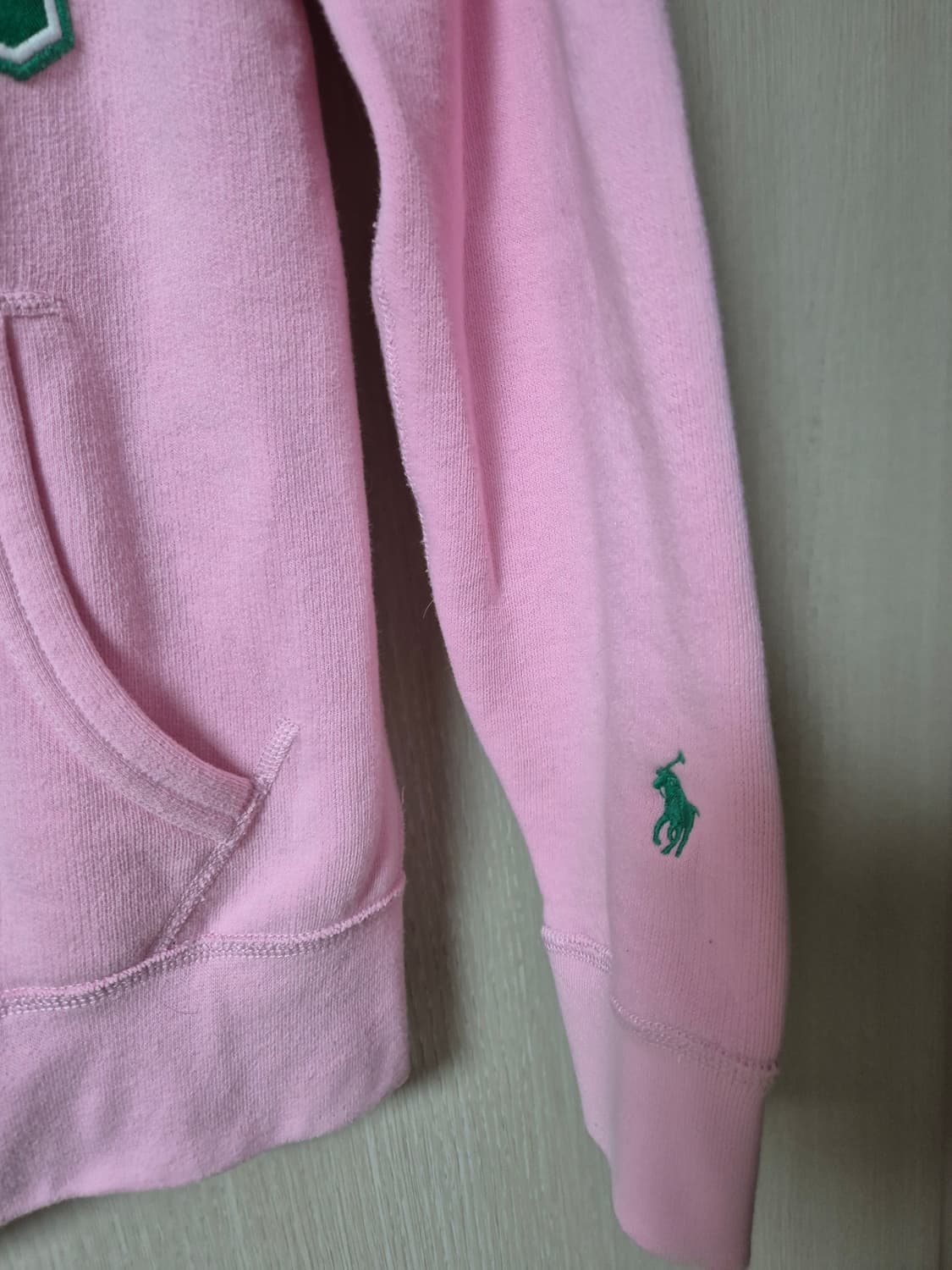 신형 폴로 랄프로렌 핑크 후드티 기모 맨투맨 XS 여성 상품이미지6