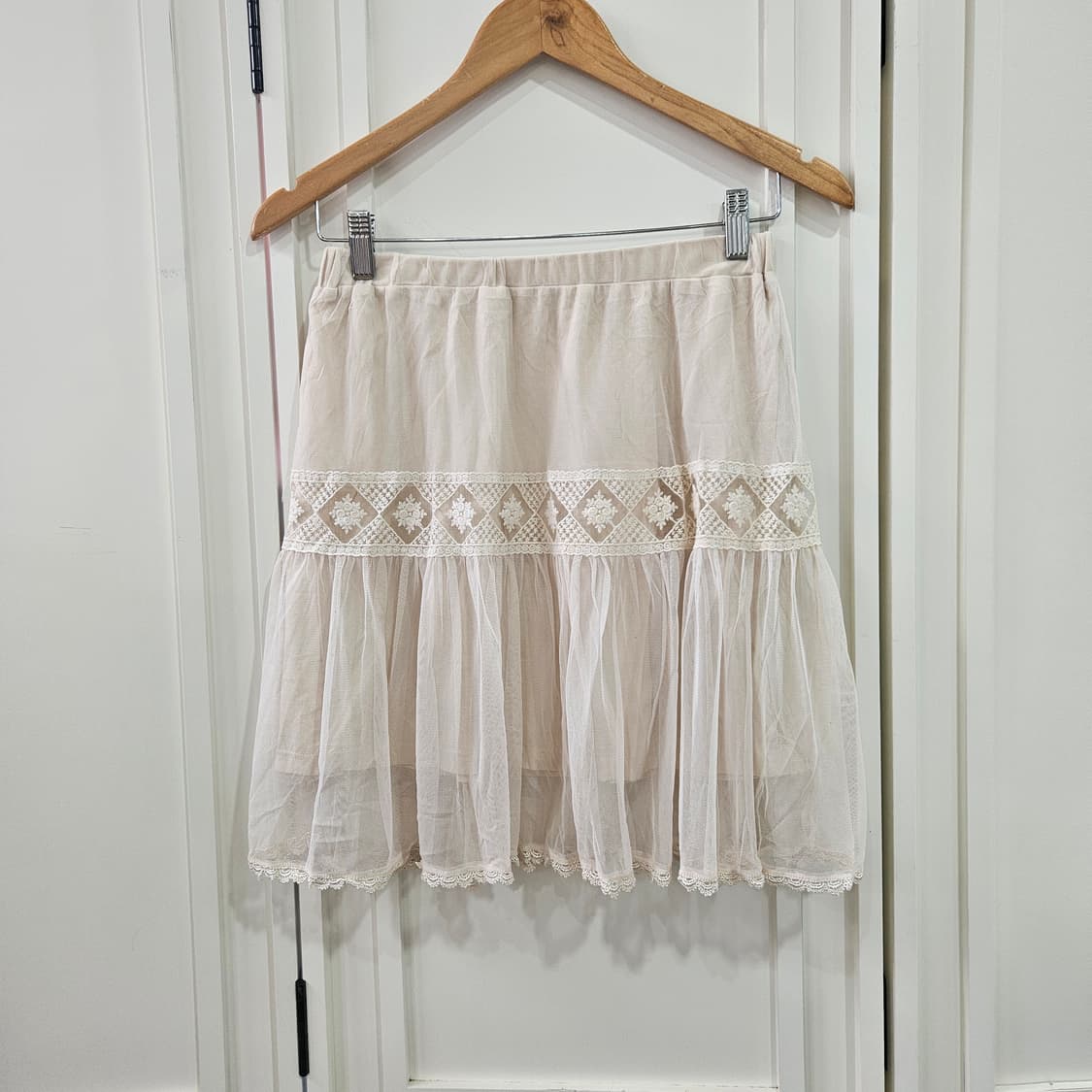 레이스 튤 레이어드 스커트 상품이미지4