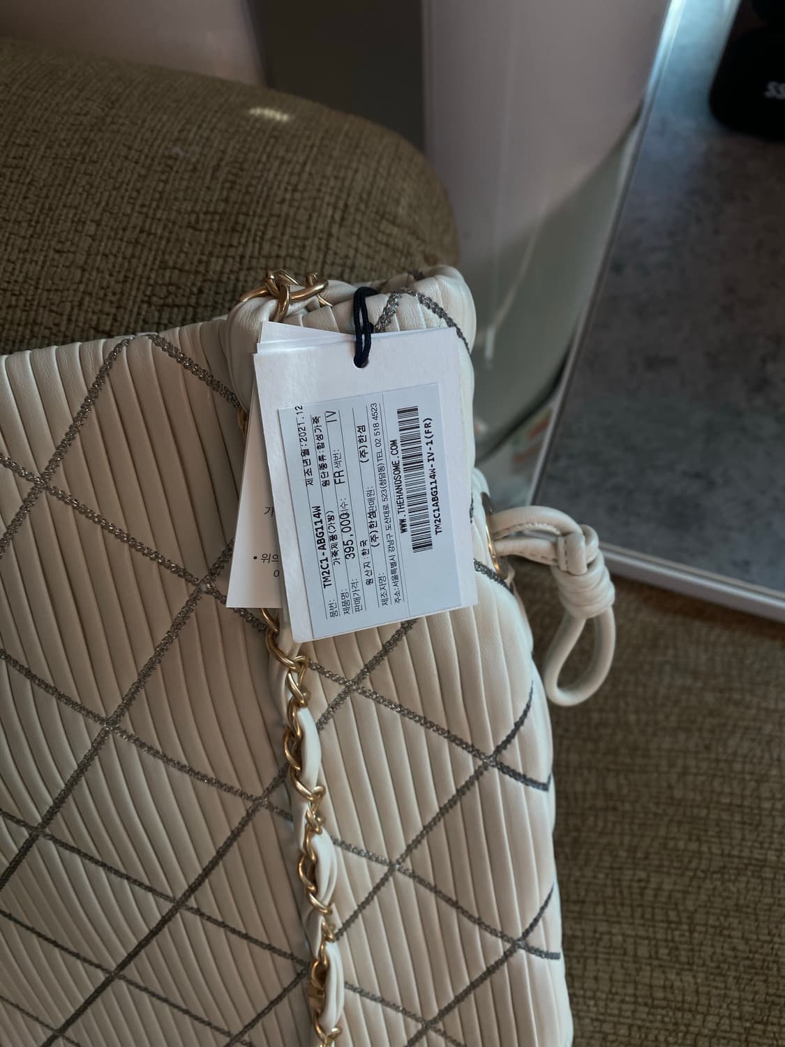 타임옴므 가죽 크로스백 (새것) 상품이미지6