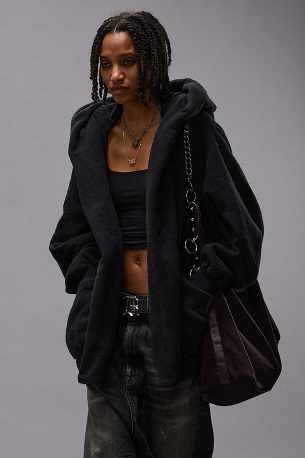 xs) r13 알써티 24fw 릴리안 오버사이즈 후드 파카 상품이미지6