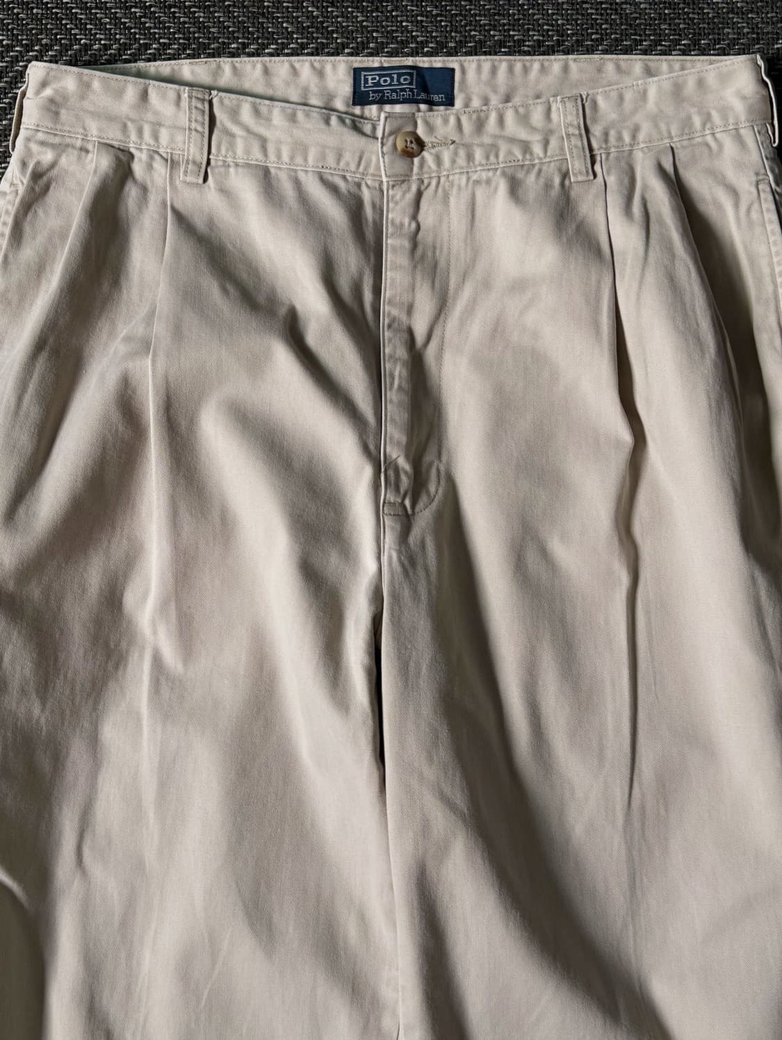 (33) 90s 폴로 랄프로렌 HAMMOND 더블 플리츠 치노팬츠 상품이미지2