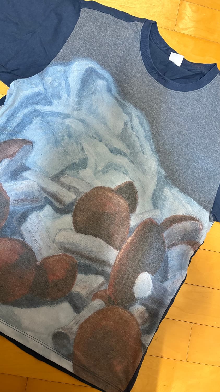 엔조블루스 MUSHROOM 박시 티셔츠 (Navy) 상품이미지3