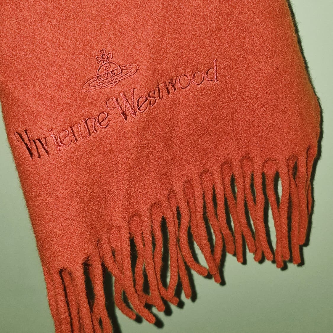 비비안웨스트우드 브릭 로즈 울 머플러 상품이미지4