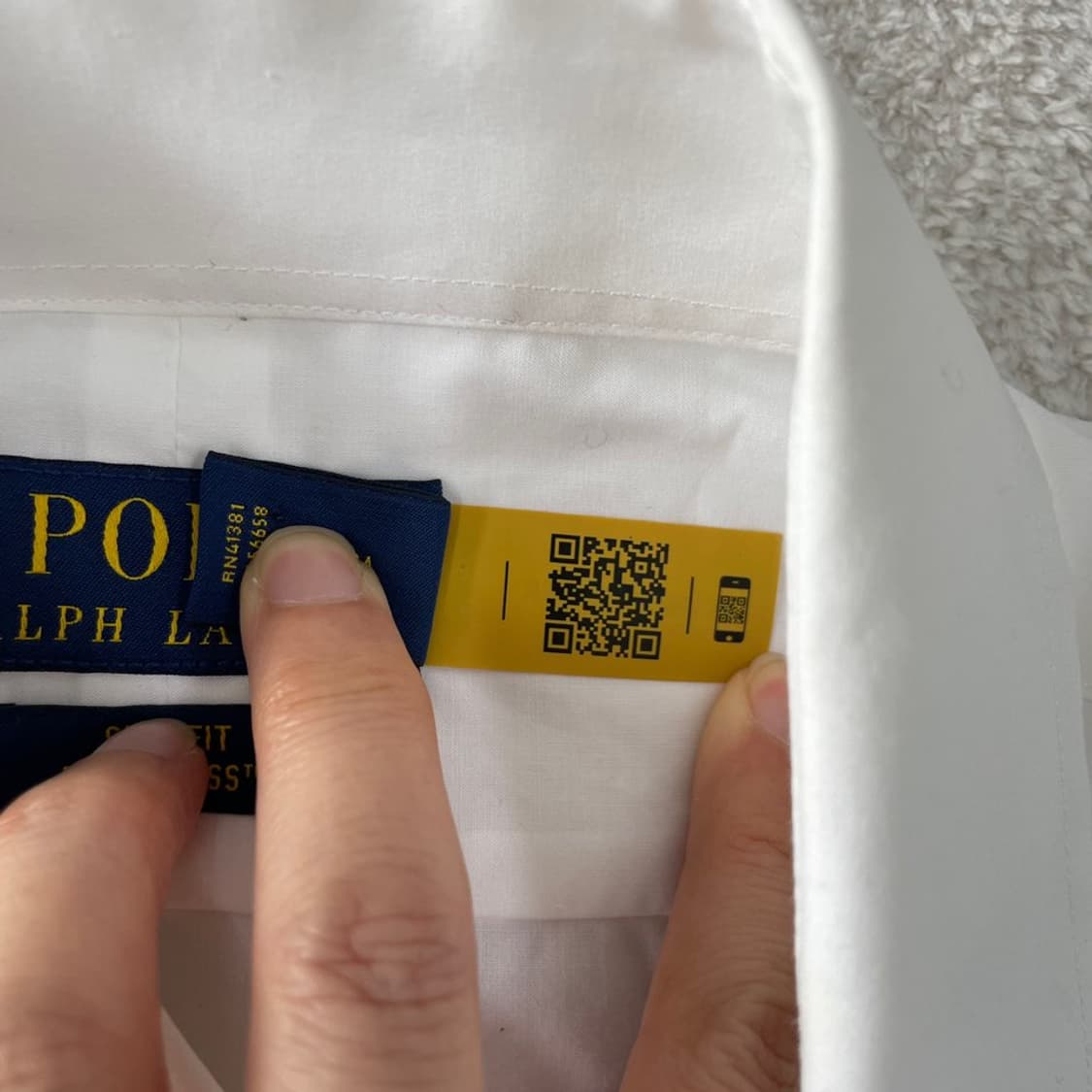 S 폴로 신형 포플린 셔츠 남성 화이트 상품이미지5