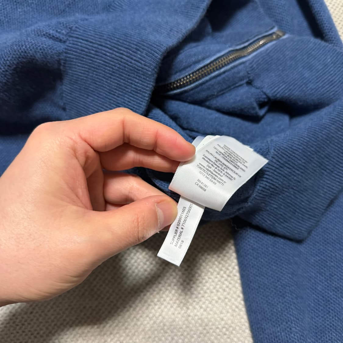 폴로 랄프로렌 니트 집업 상품이미지5