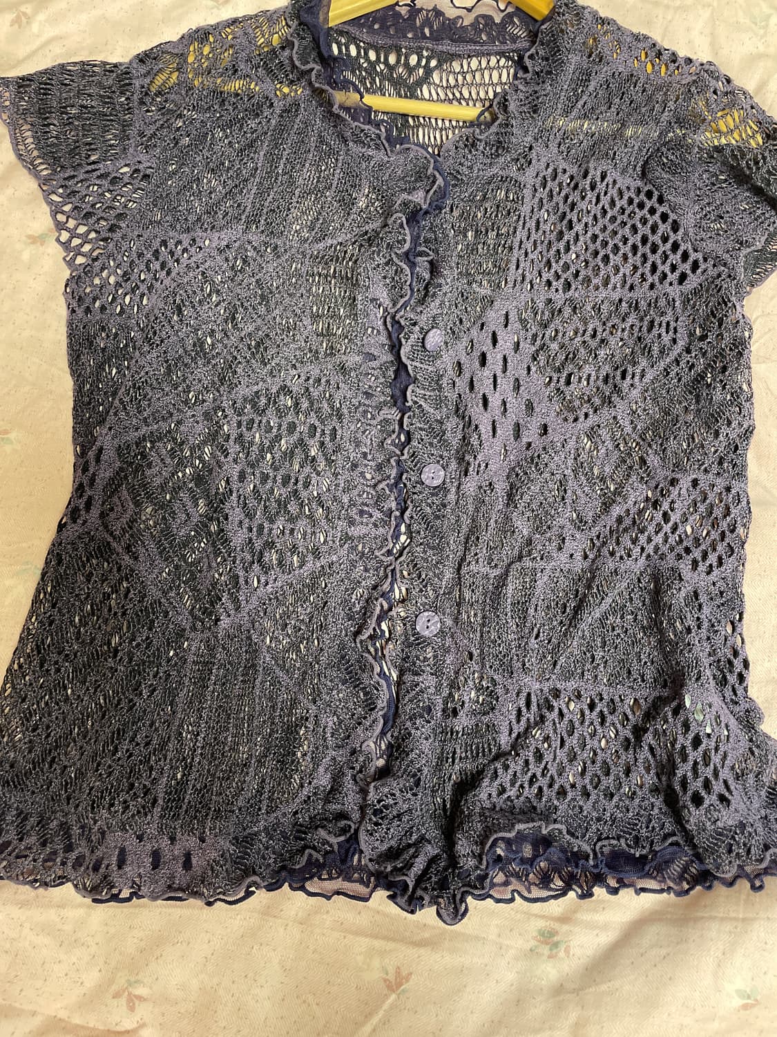 그물니트 가디건 상품이미지4