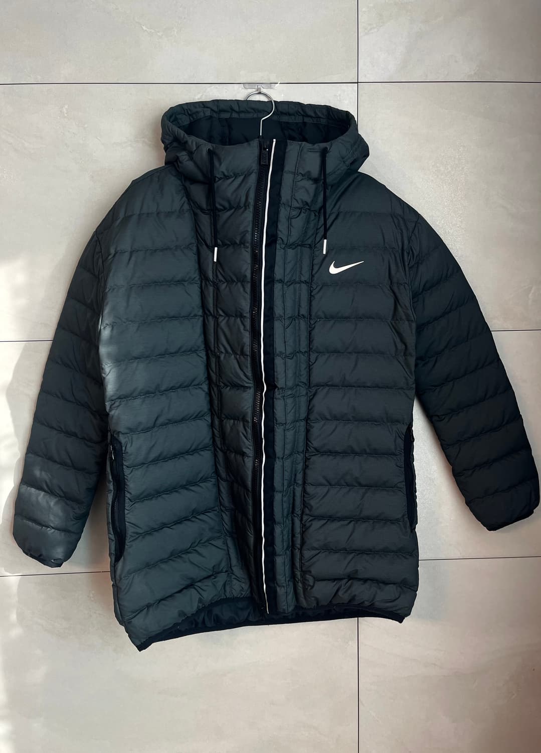 나이키 경량 후드 패딩 블랙 (L) 상품이미지1