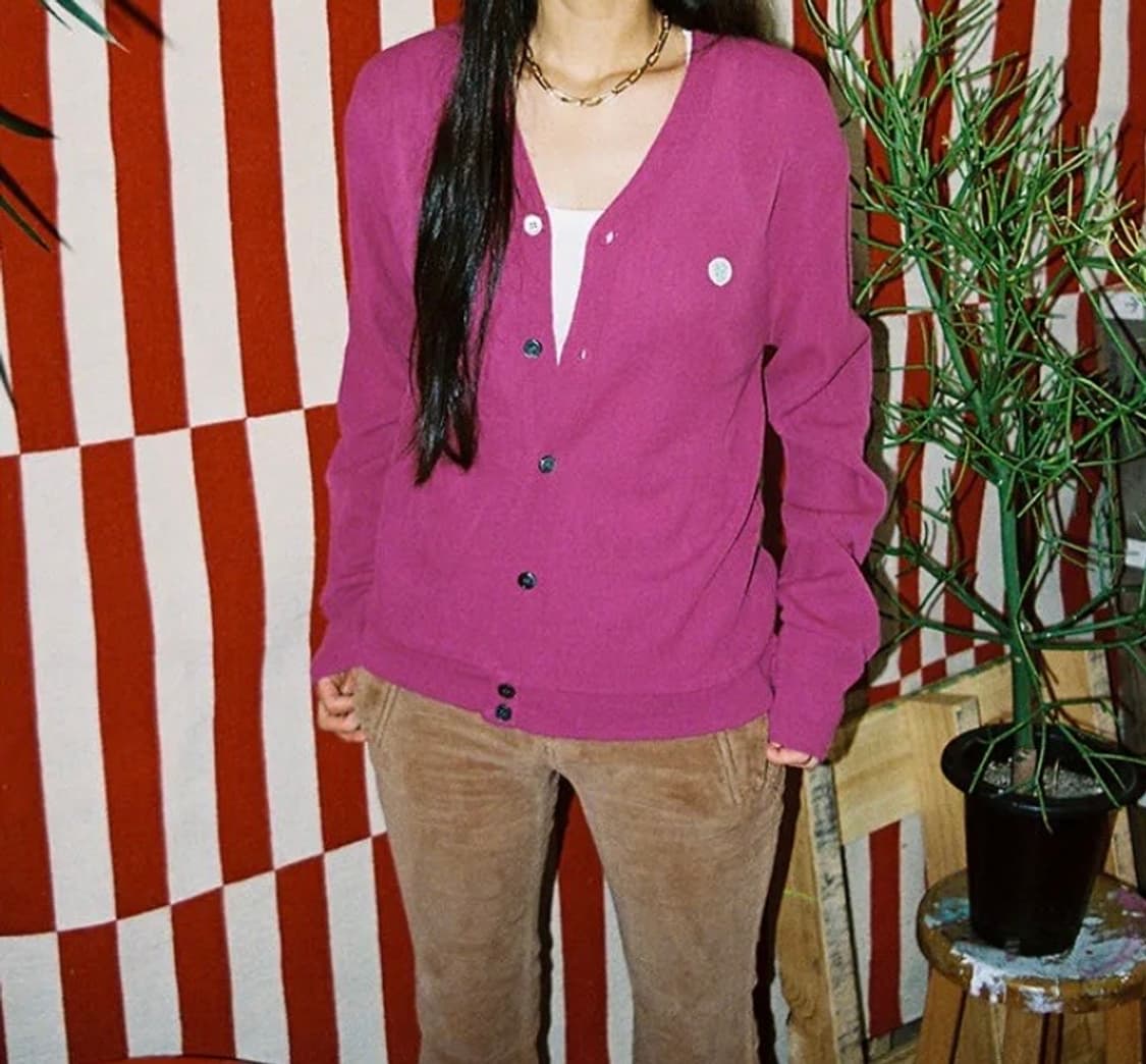 페얼스 ACRYLIC CARDIGAN MAGENTA 상품이미지3