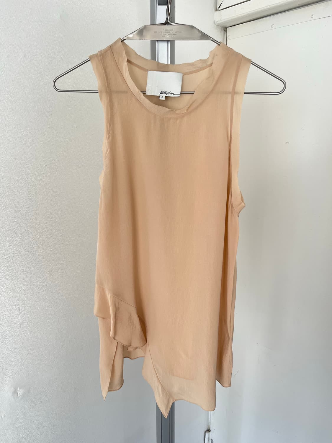 silk asymmetry sleeveless 상품이미지5