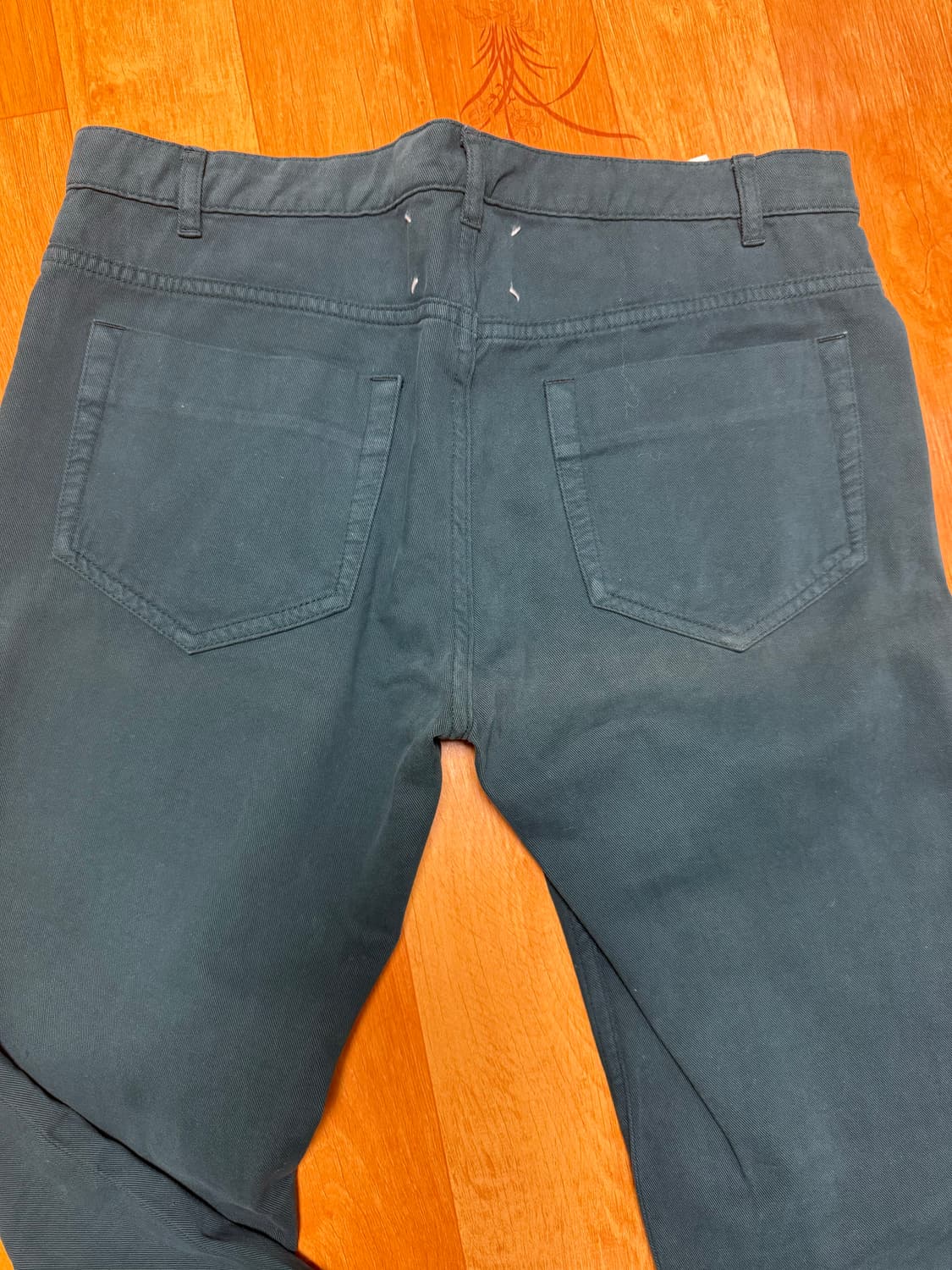 [48] 프랑스구매 마르지엘라 그린 컬러코튼 캐시미어 팬츠  상품이미지7