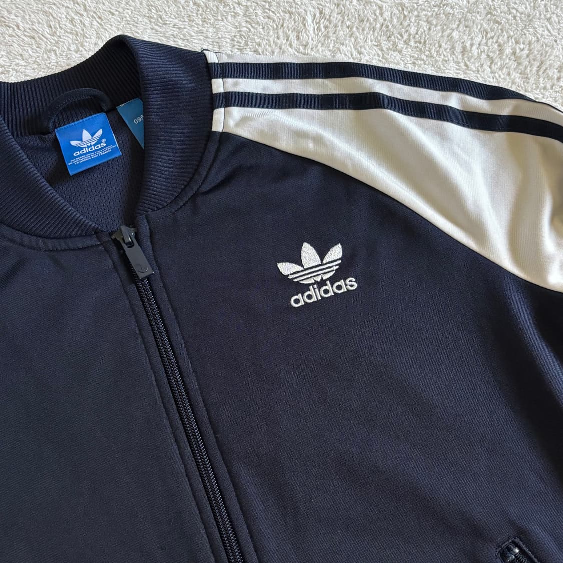 아디다스 희귀 네이비 남흰 레오파드 포인트 져지 상품이미지3
