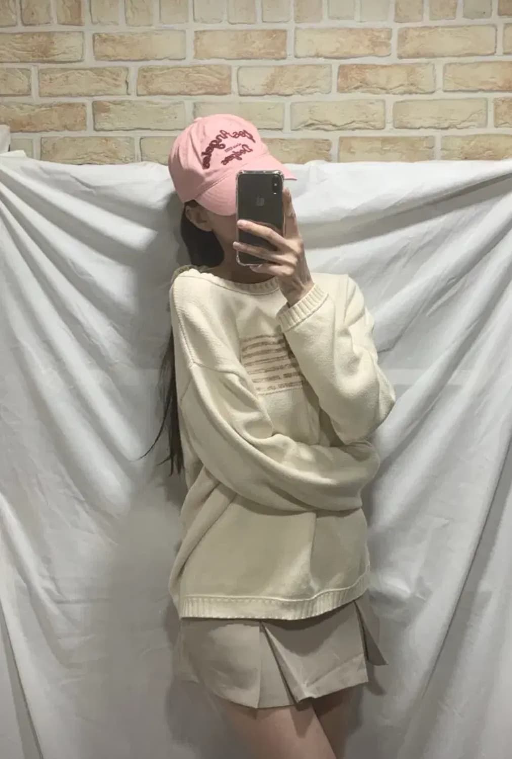 폴로성조기 니트,아이보리,L 상품이미지1