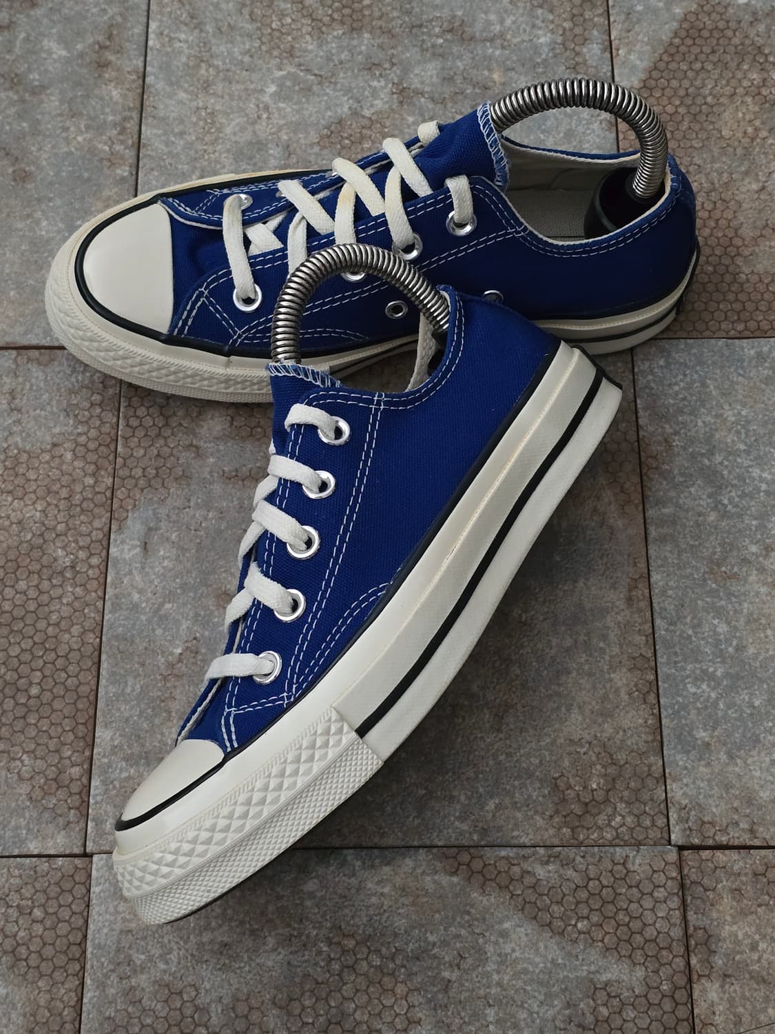 (220)컨버스 척 70 빈티지 캔버스 러쉬 블루 로우 상품이미지4