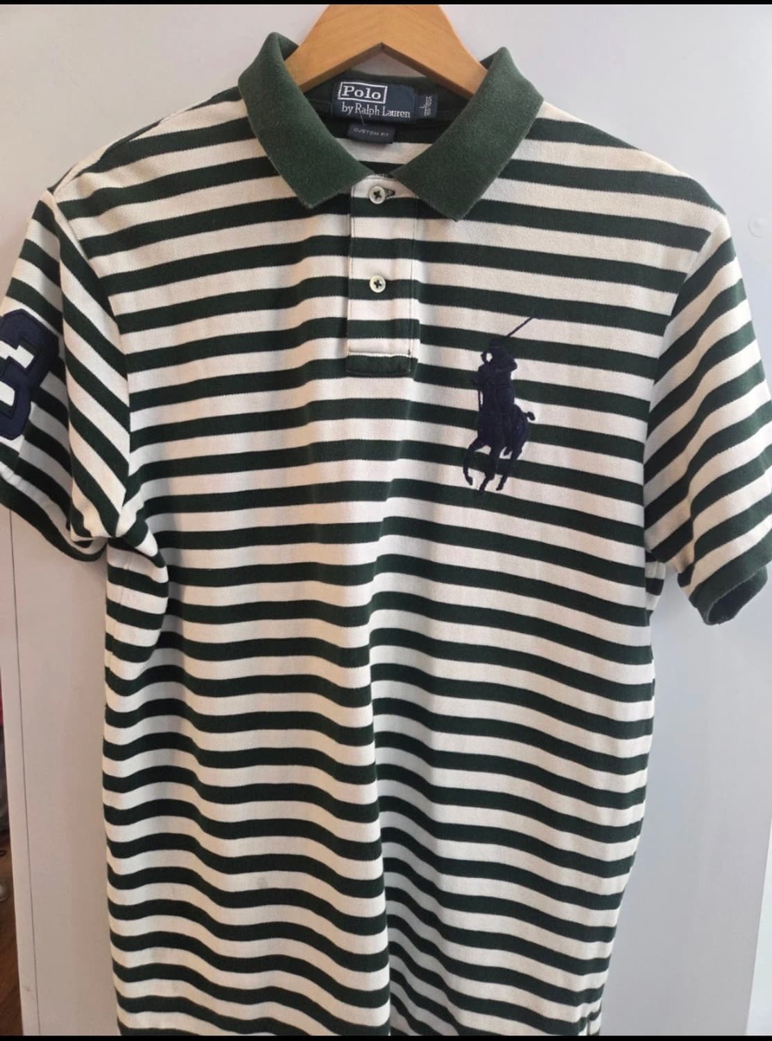 폴로라플로렌 그린 스프라이프 빅포니 반팔 상품이미지3