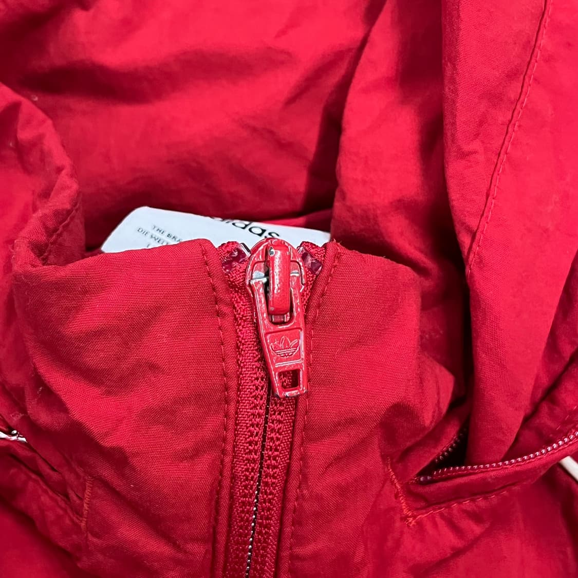 [정품/M] 아디다스 삼선 후드 바람막이 레드 b16 상품이미지7