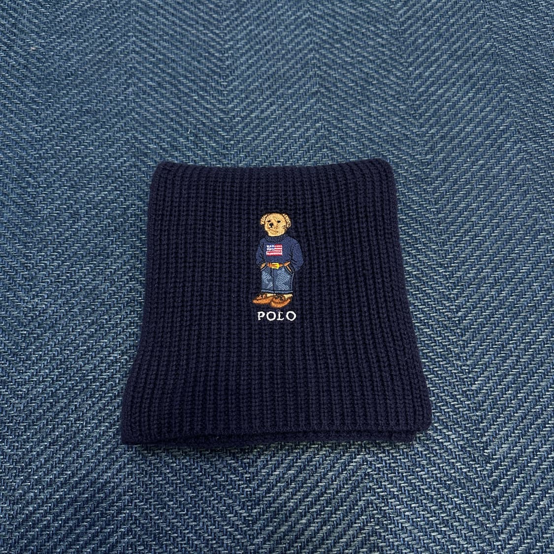 [Os] 폴로 베어 니트 머플러 상품이미지1