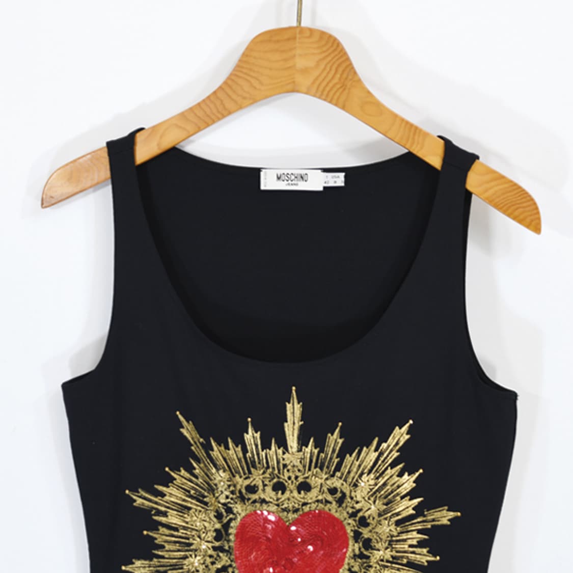 MOSCHINO JEANS DONNA 슬리브리스탑 상품이미지4