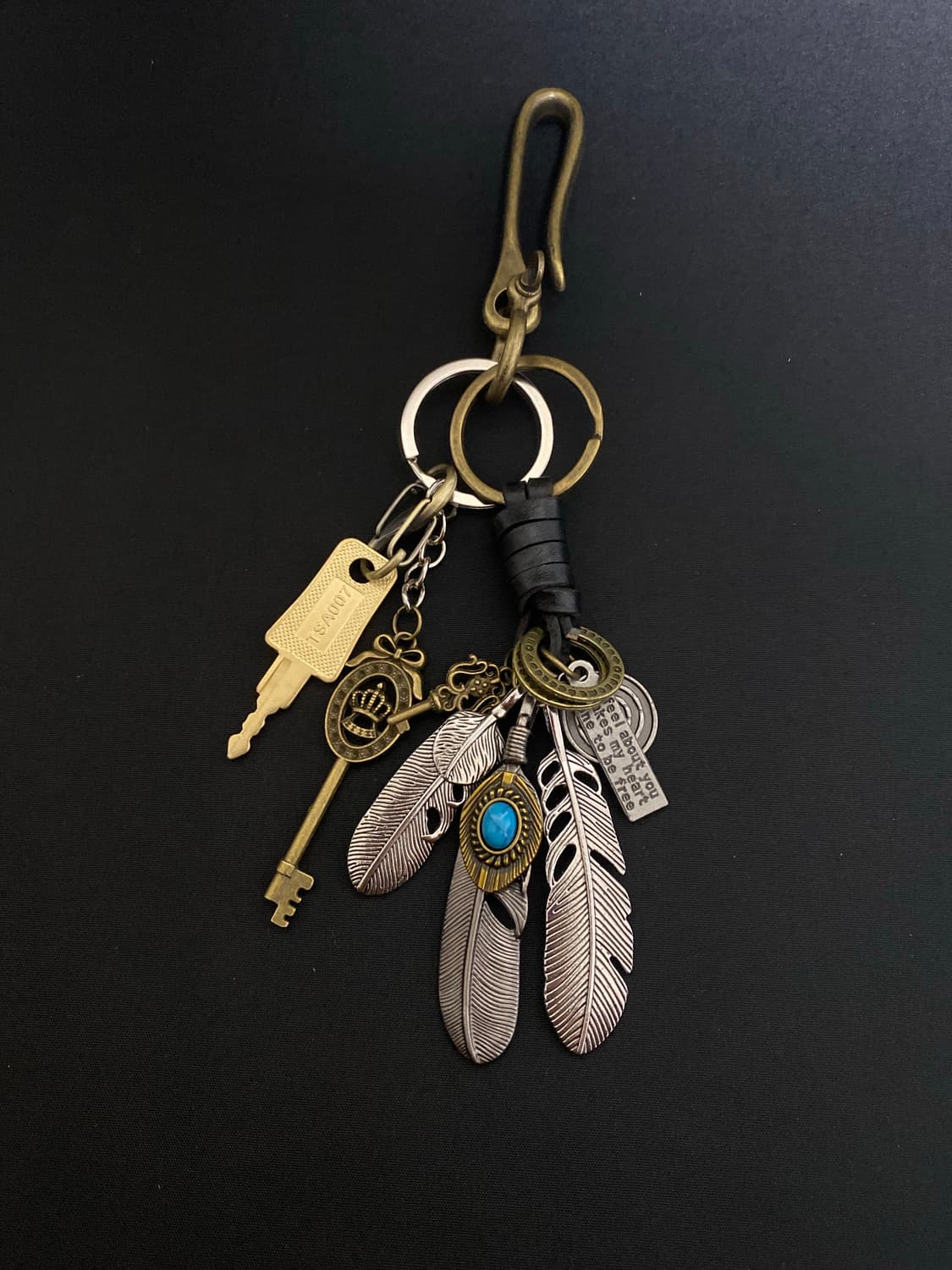 에스닉 깃털 키링 상품이미지3