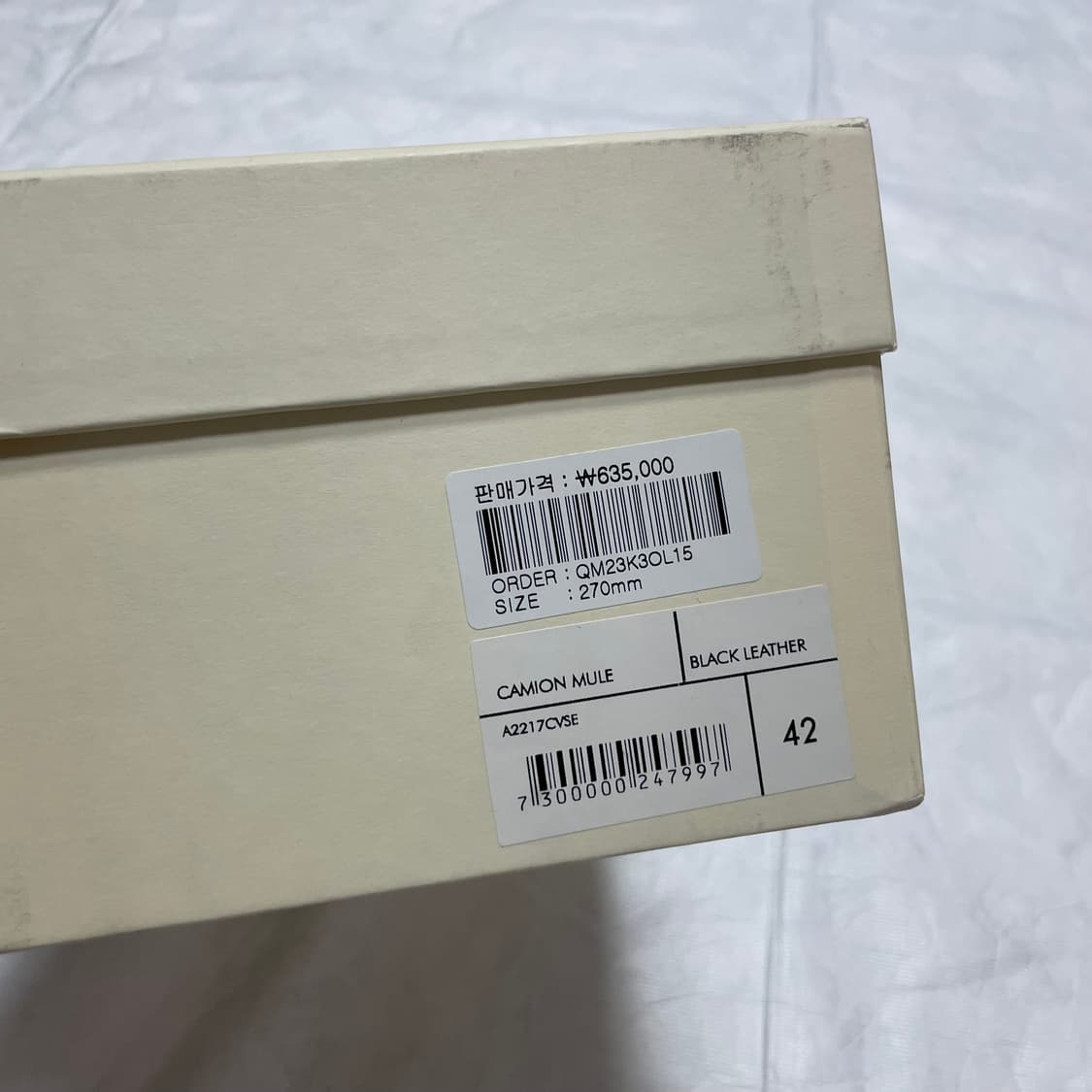 42) 아워레가시 카미온 뮬 블랙 상품이미지6