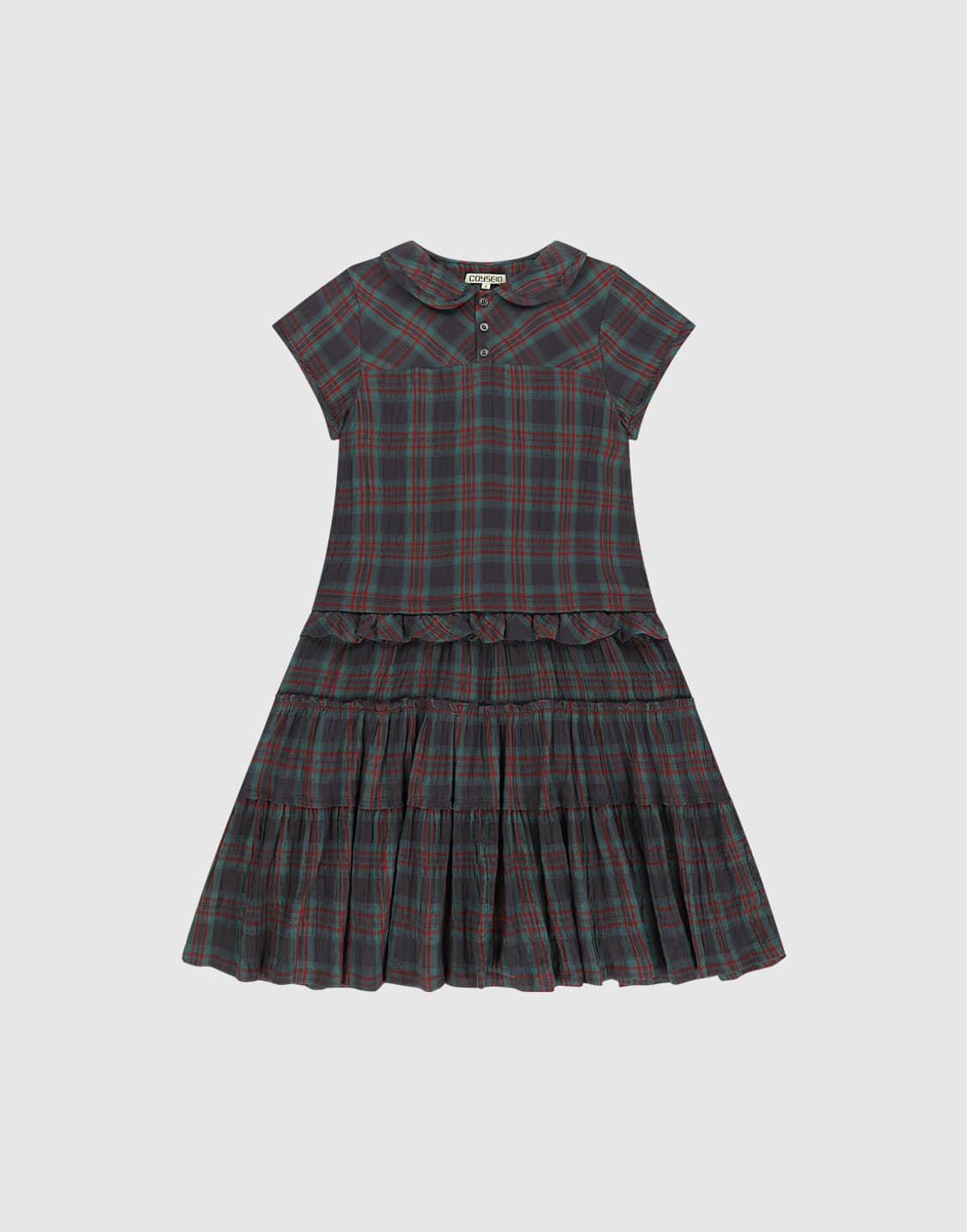 2 코이세이오 로우 엣지 체크 원피스 퍼플 미개봉 새제품 판매 상품이미지1