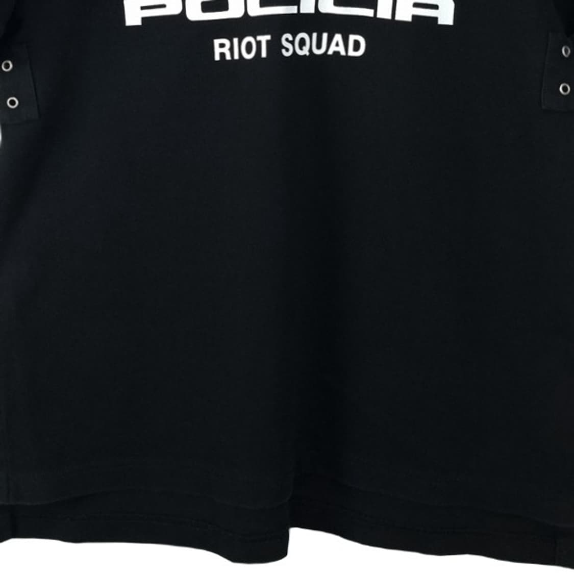 [선데이오프클럽] 폴리시아 엠브로이더드 피케셔츠 카라티 블랙 M20239 상품이미지5