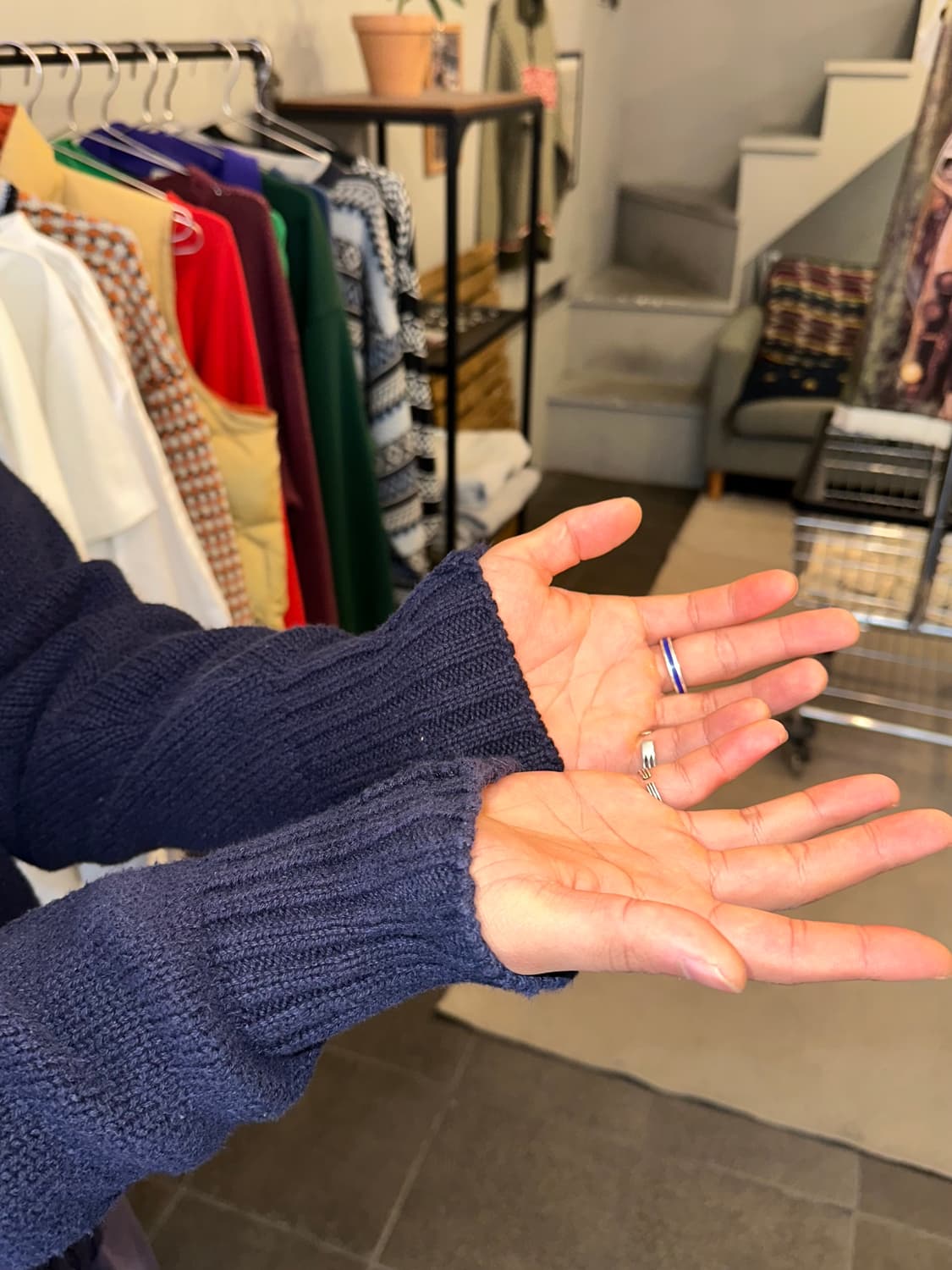 90’s Polo Ralph Lauren v-neck logo knit 상품이미지3