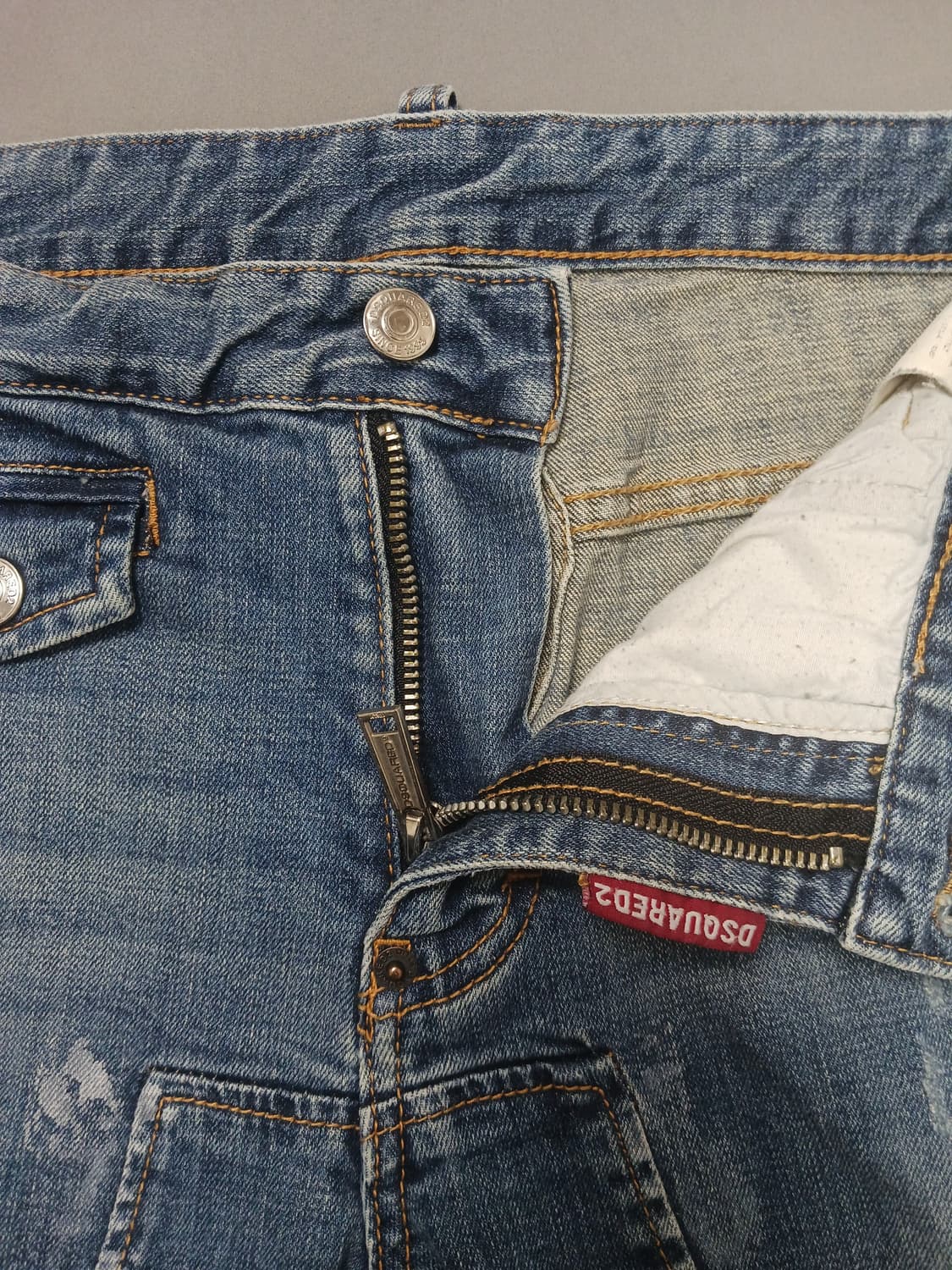 [32] 디스퀘어드2 화이트 스플래터 타이디바이커진 청바지 상품이미지6